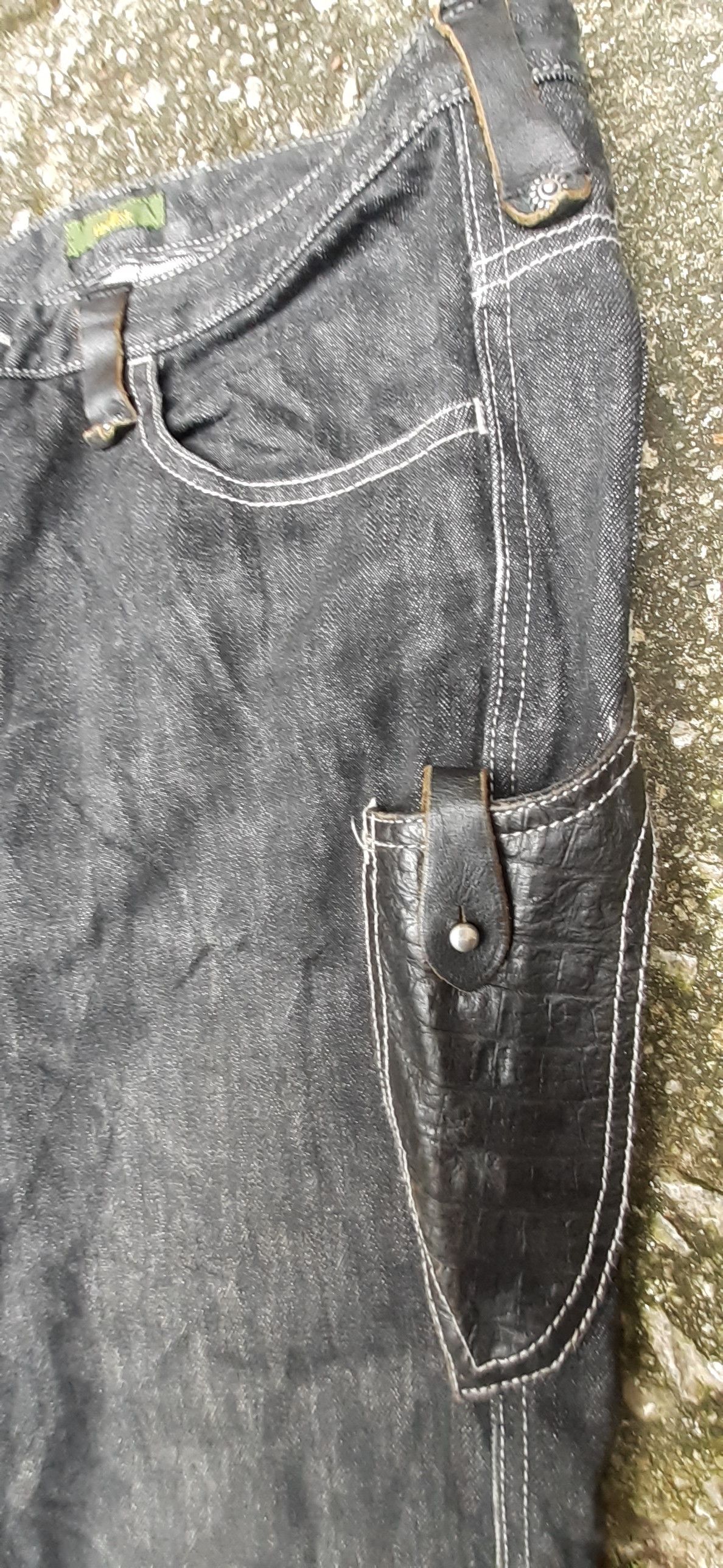 Japanese Brand Japanese Brand Obelisk Leather Bootcut Pants Size US 32 / EU 48 - 9 Thumbnail