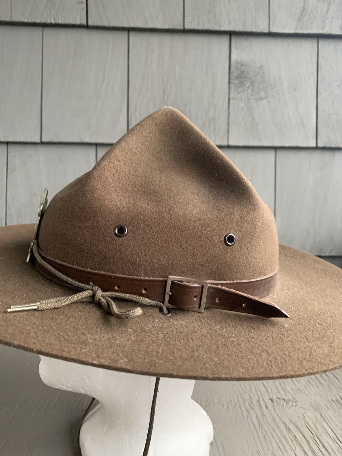 Vintage Vintage Boy Scouts Scout Master Stetson Felted Wool Hat 60s Size ONE SIZE - 4 Thumbnail