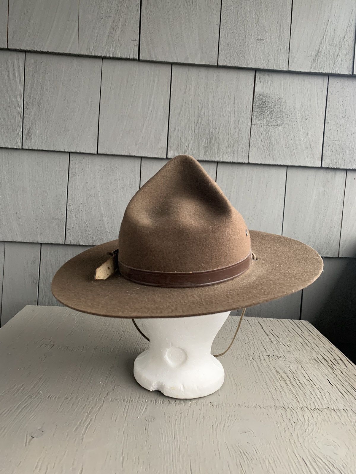 Vintage Vintage Boy Scouts Scout Master Stetson Felted Wool Hat 60s Size ONE SIZE - 3 Thumbnail