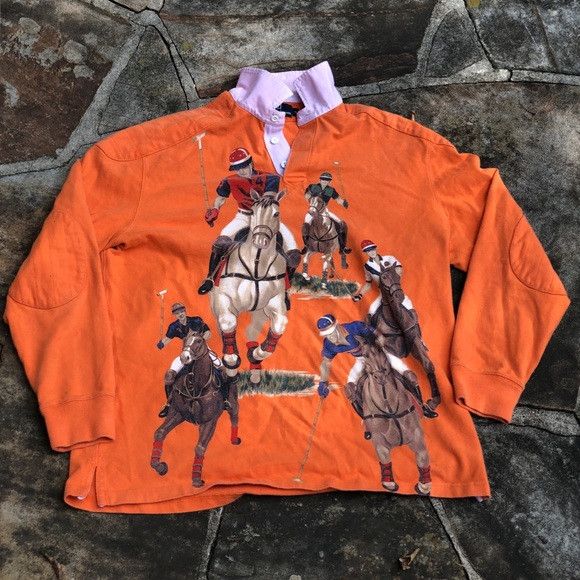 Polo Ralph Lauren Vintage Polo Ralph Lauren 5 Horseman Equestrian Rugby XXL Size US XXL / EU 58 / 5 - 8 Thumbnail