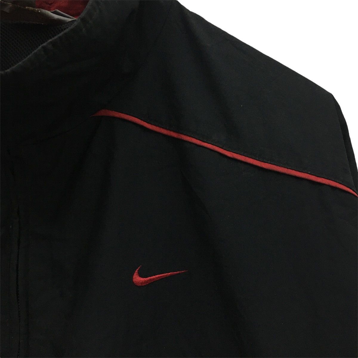 Nike × Vintage Vintage Nike Small Logo Black Jacket Size US L / EU 52-54 / 3 - 5 Thumbnail