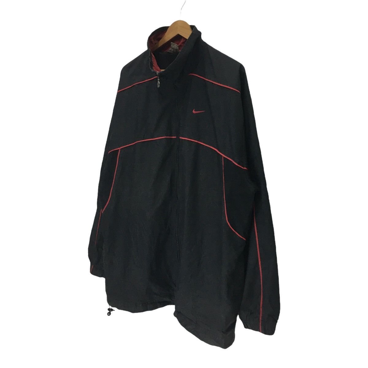Nike × Vintage Vintage Nike Small Logo Black Jacket Size US L / EU 52-54 / 3 - 8 Thumbnail