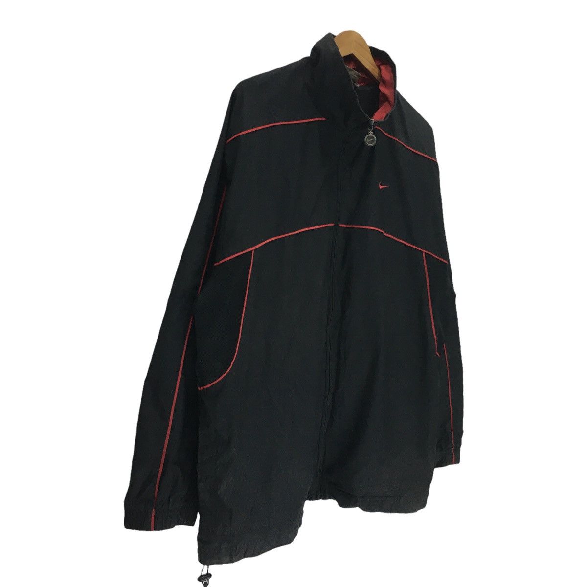 Nike × Vintage Vintage Nike Small Logo Black Jacket Size US L / EU 52-54 / 3 - 7 Thumbnail