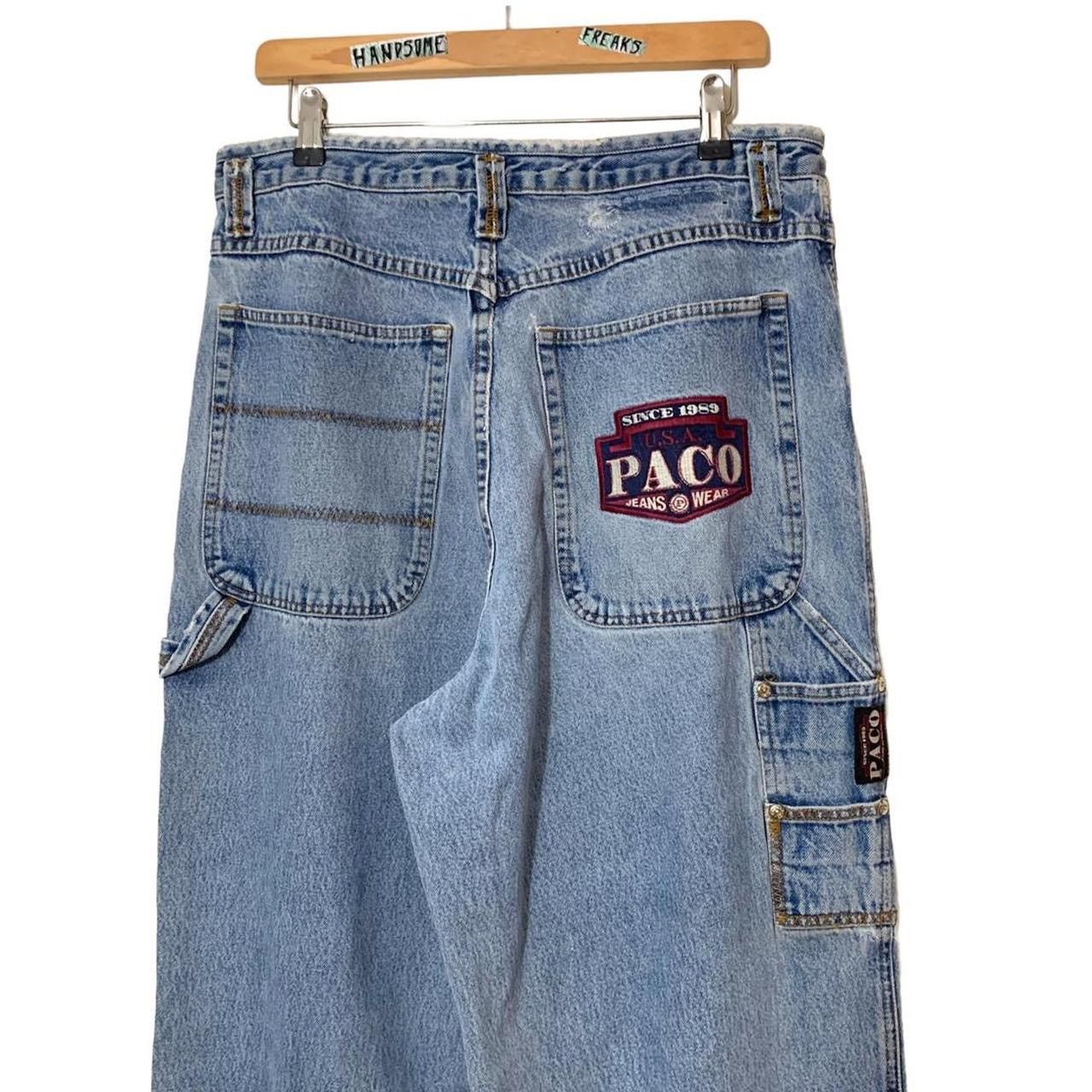 Vintage Late 90s Paco Jeans Embellished Cargo Jeans | Grailed