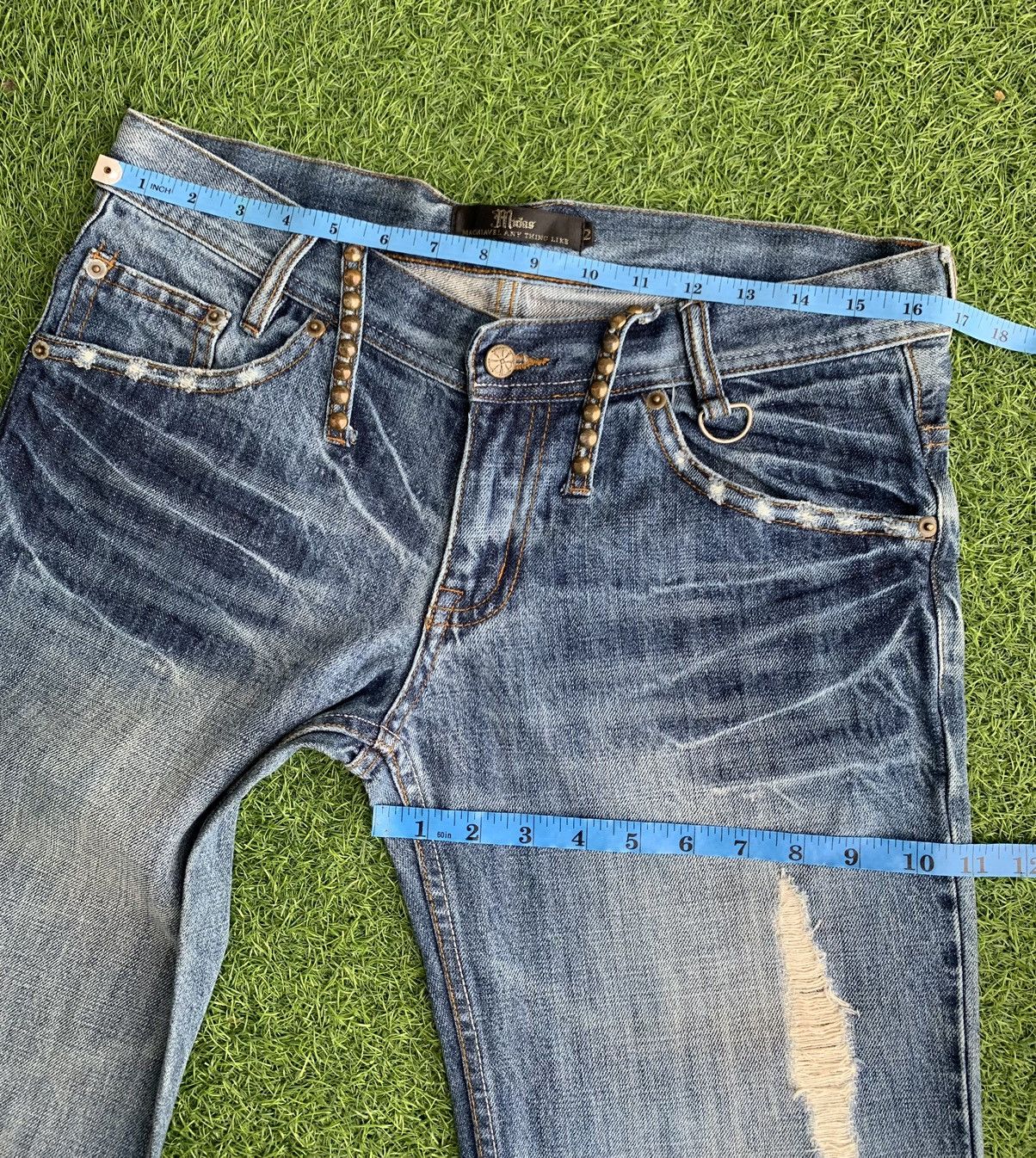 Japanese Brand Distresses Japanese Brand Midas Jeans Size US 32 / EU 48 - 13 Thumbnail