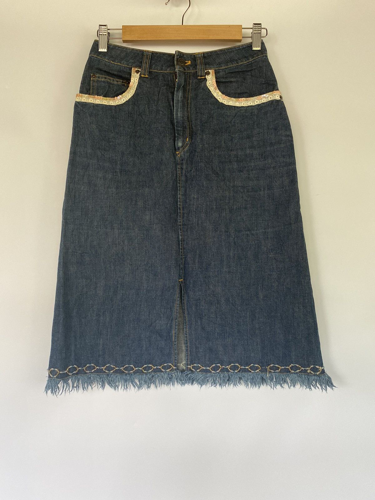 Spick and Spun Denim Ladies Mini Skirt