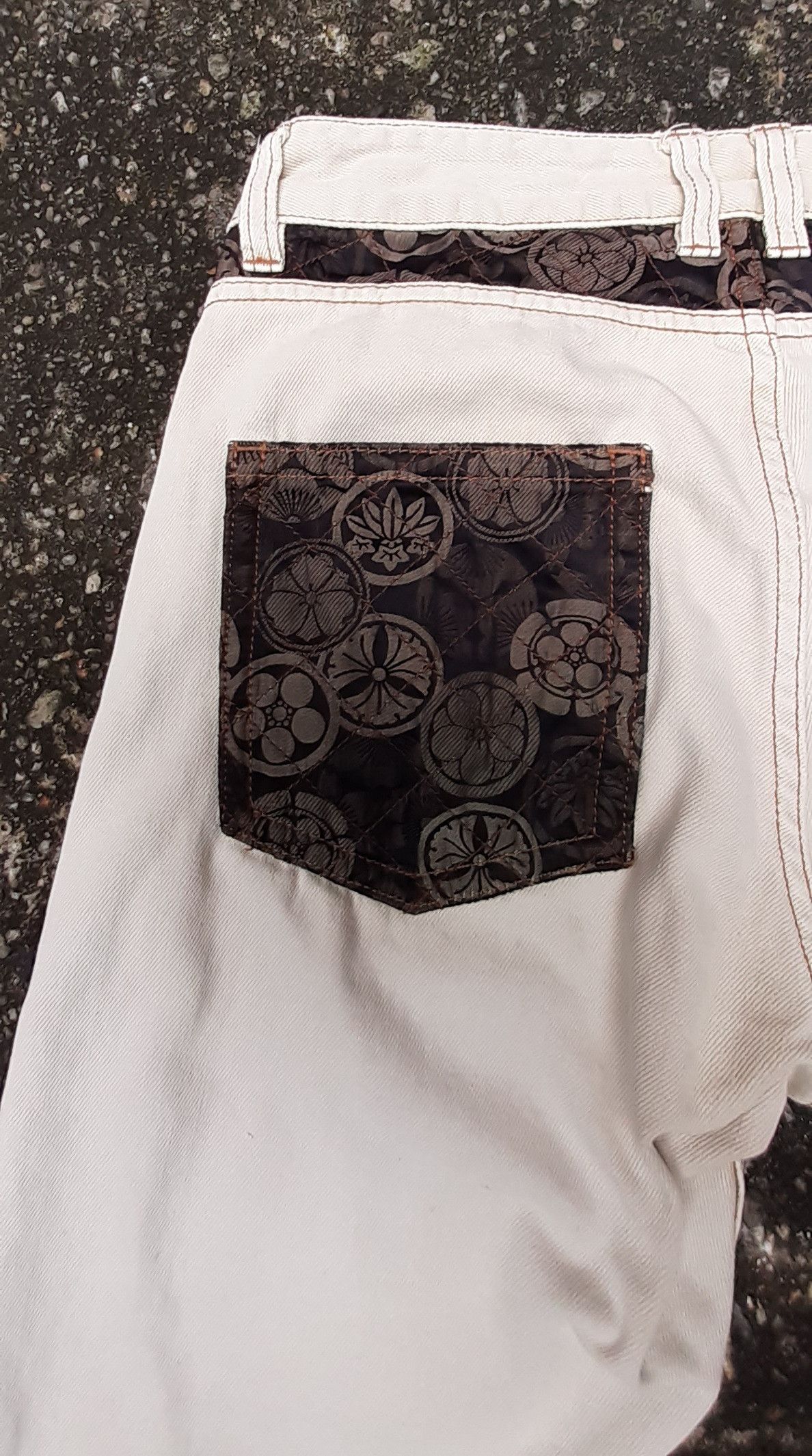 Japanese Brand Nishiki Oriental..Sukajan Japanese Tradition Culture pants Size US 30 / EU 46 - 15 Thumbnail