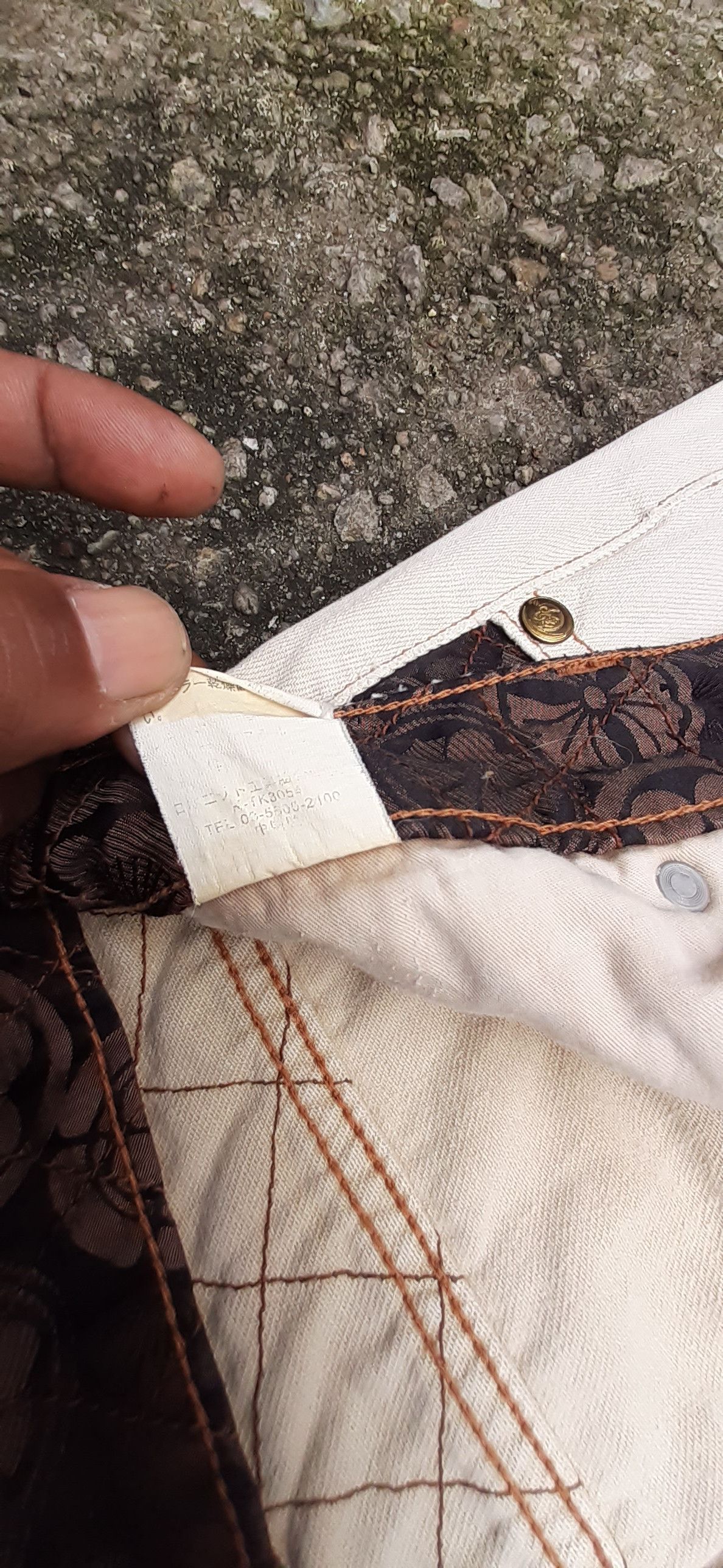 Japanese Brand Nishiki Oriental..Sukajan Japanese Tradition Culture pants Size US 30 / EU 46 - 21 Thumbnail