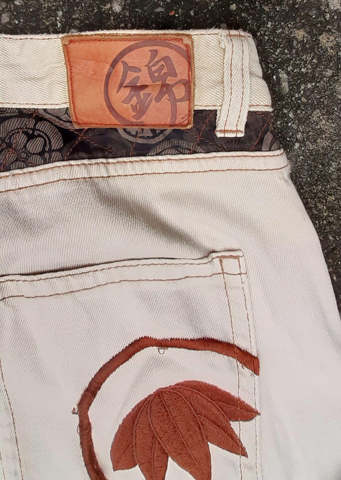Japanese Brand Nishiki Oriental..Sukajan Japanese Tradition Culture pants Size US 30 / EU 46 - 17 Thumbnail