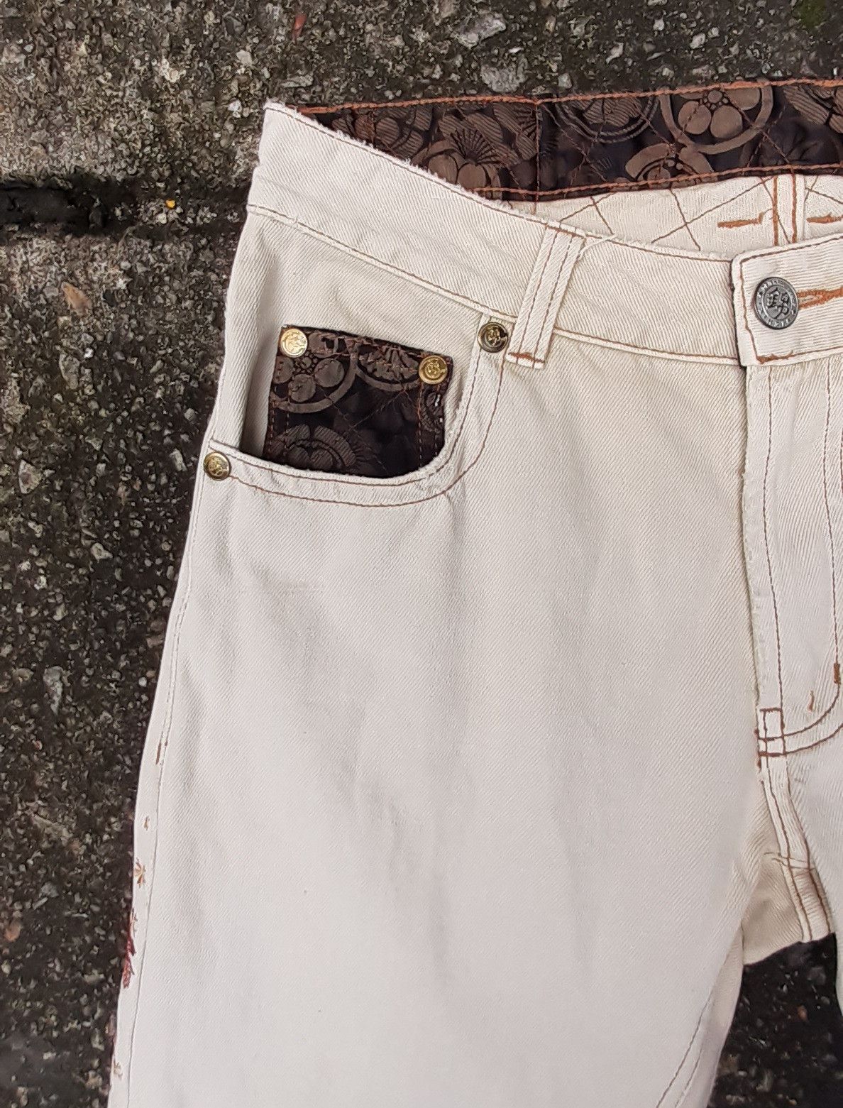 Japanese Brand Nishiki Oriental..Sukajan Japanese Tradition Culture pants Size US 30 / EU 46 - 9 Thumbnail