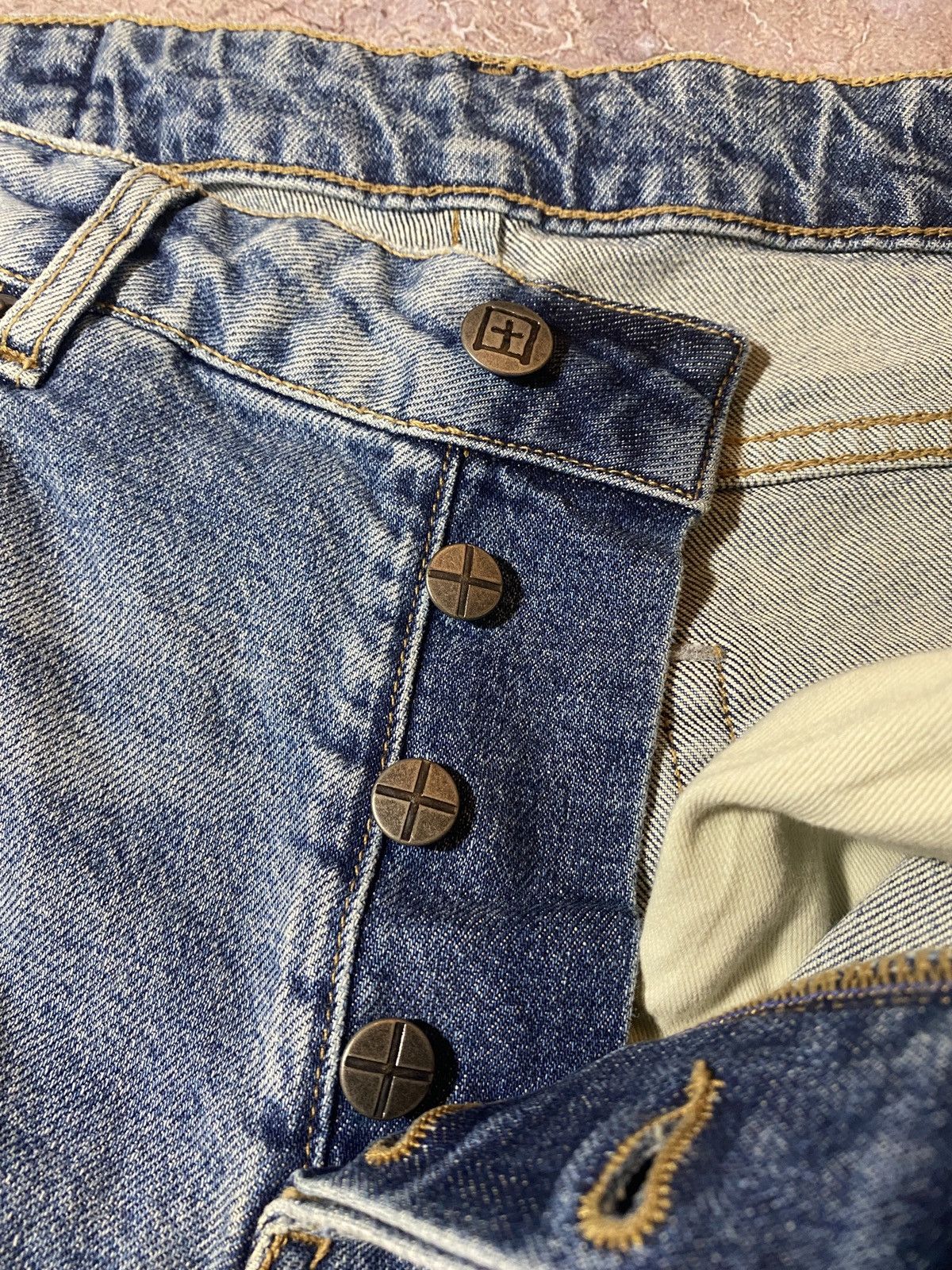 Japanese Brand Ksubi Van Winkle Skinny Blue Denim Jeans Size US 32 / EU 48 - 11 Thumbnail