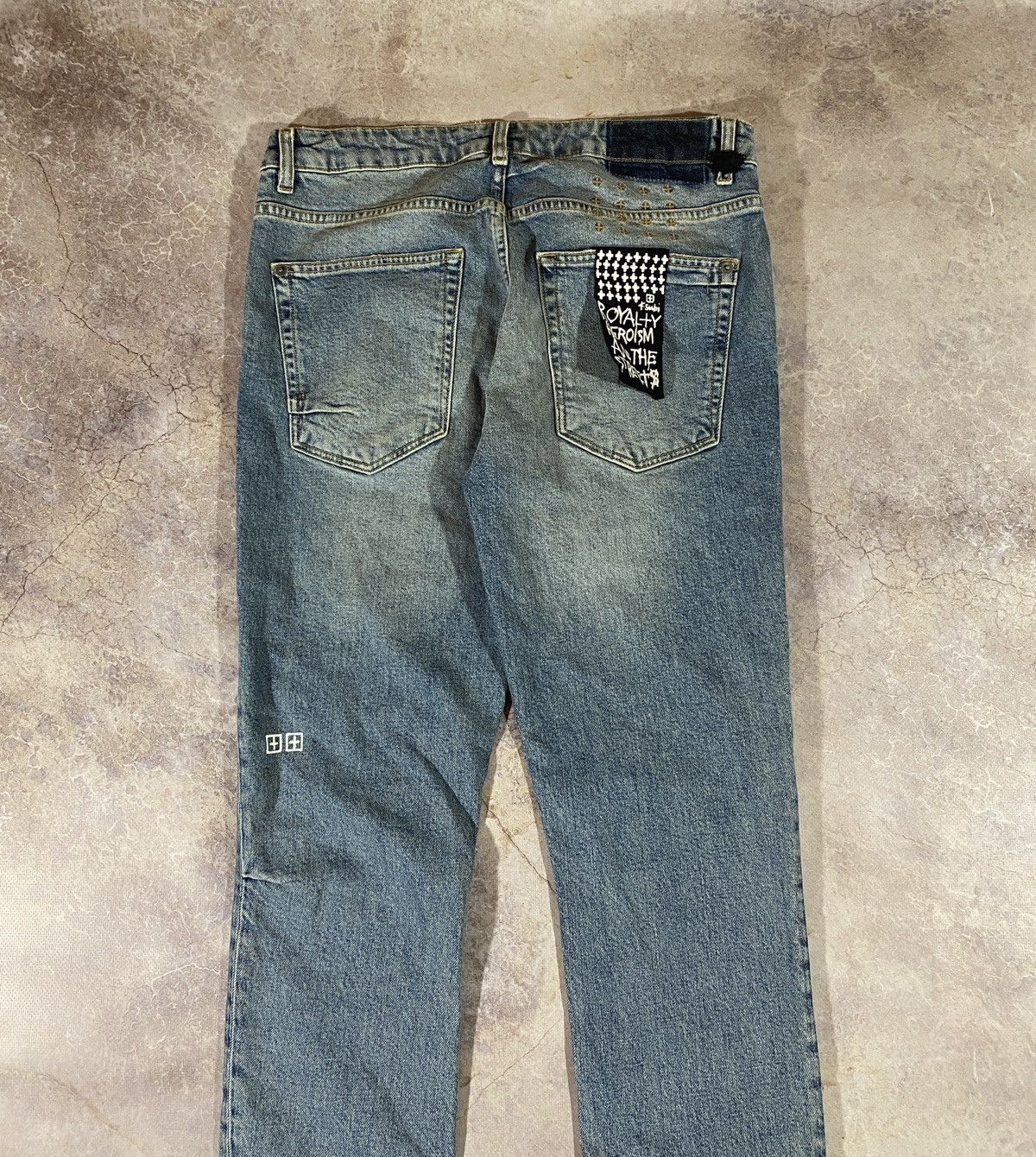 Japanese Brand Ksubi Van Winkle Skinny Blue Denim Jeans Size US 32 / EU 48 - 2 Thumbnail