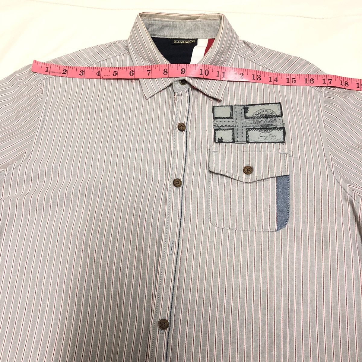 Napapijri Napapijri Patchwork Patches Button Up Size US S / EU 44-46 / 1 - 14 Thumbnail