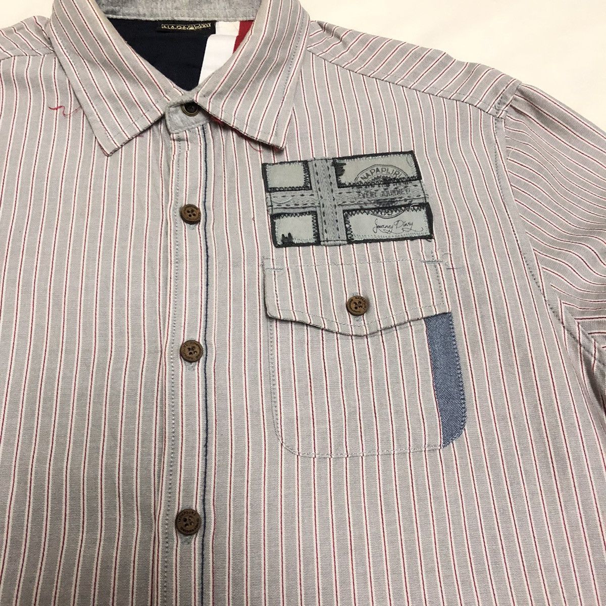 Napapijri Napapijri Patchwork Patches Button Up Size US S / EU 44-46 / 1 - 5 Thumbnail