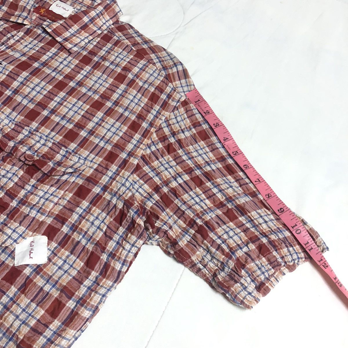 Karl Helmut Karl Helmut Red Checked Button Up Size US M / EU 48-50 / 2 - 8 Thumbnail