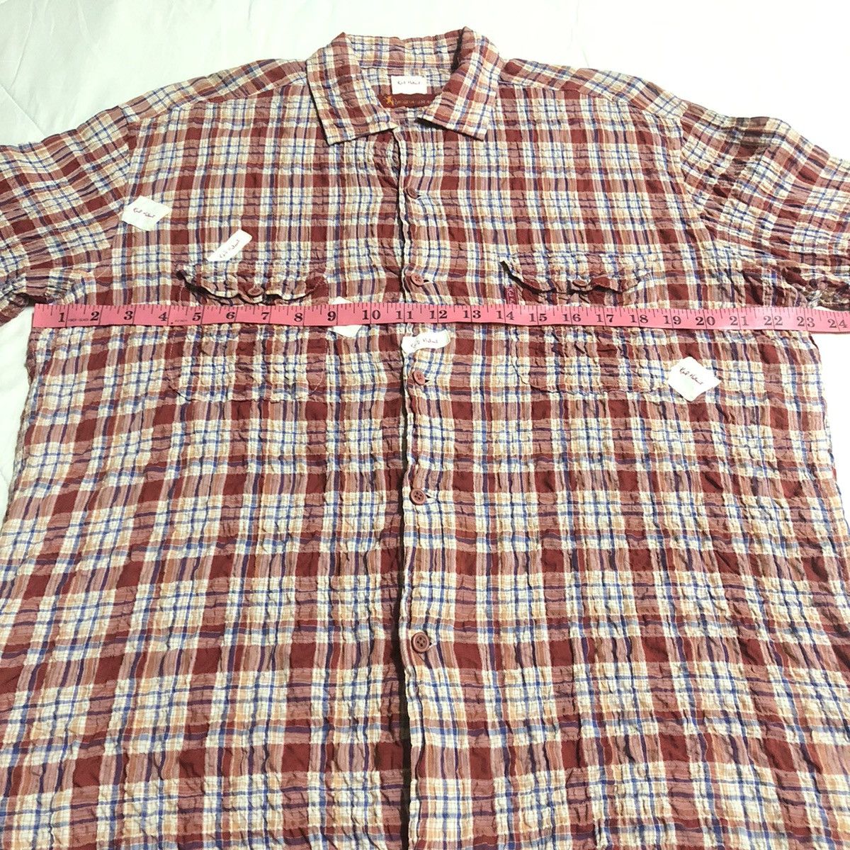 Karl Helmut Karl Helmut Red Checked Button Up Size US M / EU 48-50 / 2 - 6 Thumbnail