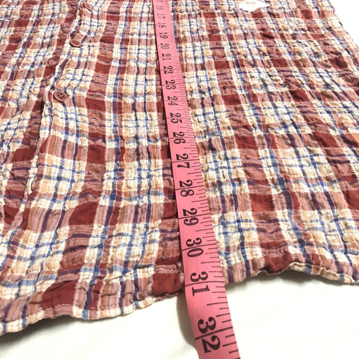 Karl Helmut Karl Helmut Red Checked Button Up Size US M / EU 48-50 / 2 - 7 Thumbnail