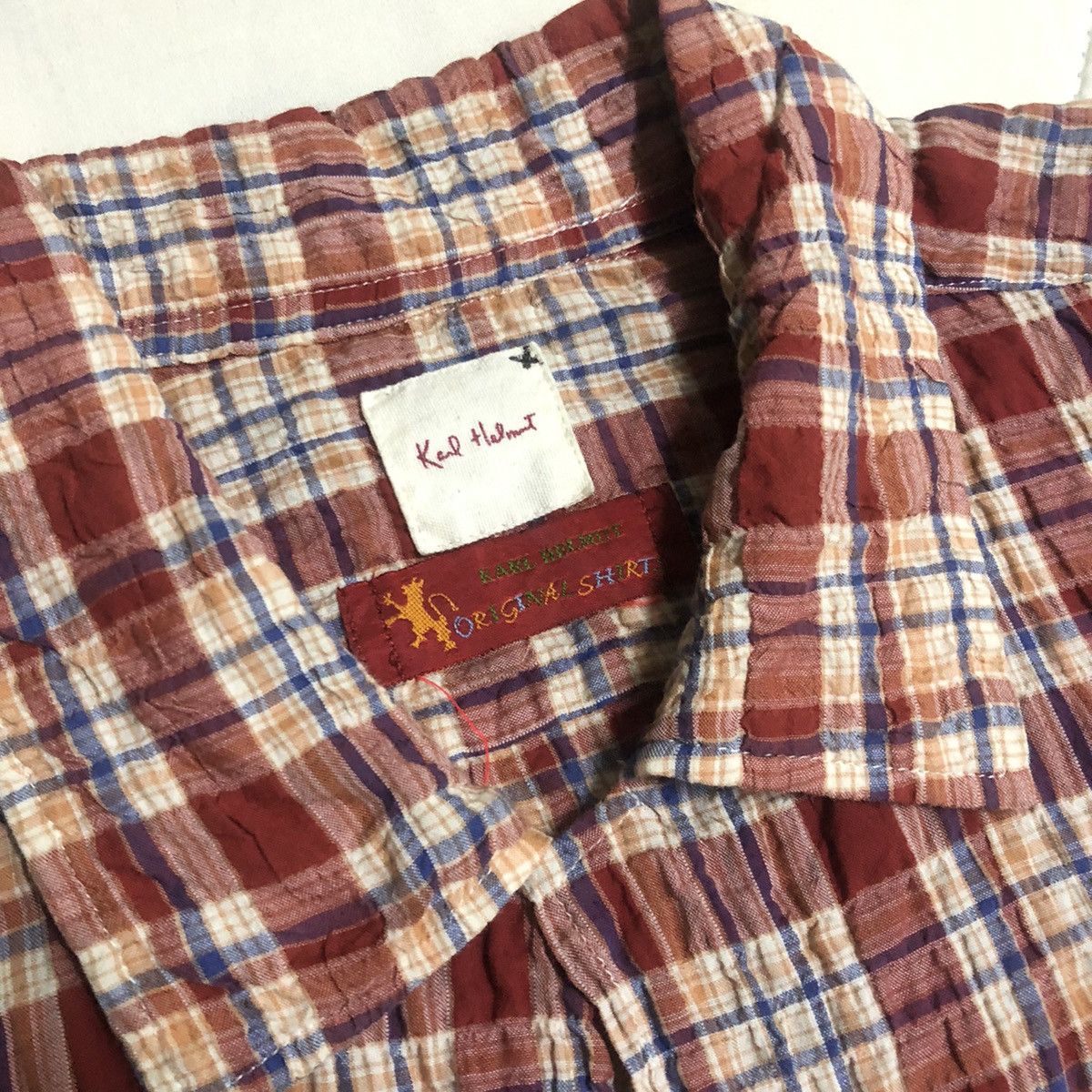 Karl Helmut Karl Helmut Red Checked Button Up Size US M / EU 48-50 / 2 - 2 Thumbnail