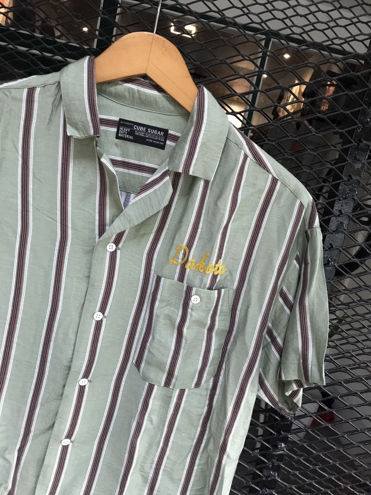 If Six Was Nine × Japanese Brand × Le Grande Bleu (L.G.B.) VINTAGE CUBE SUGAR BOWLING SHIRT Size US M / EU 48-50 / 2 - 2 Thumbnail