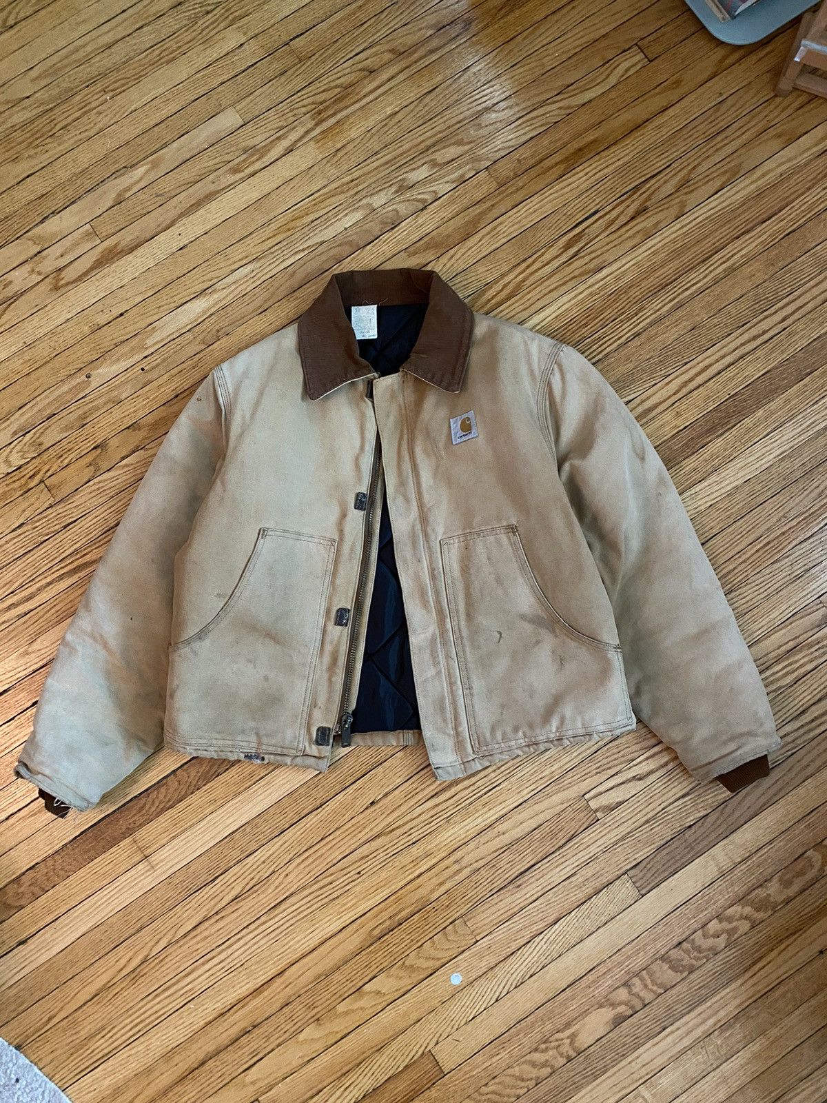 Carhartt Carhartt Vintage Detroit Jacket (Tan) Size US L / EU 52-54 / 3 - 2 Thumbnail