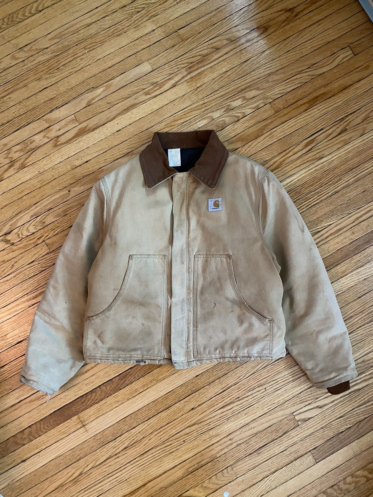 Carhartt Carhartt Vintage Detroit Jacket (Tan) Size US L / EU 52-54 / 3 - 1 Thumbnail