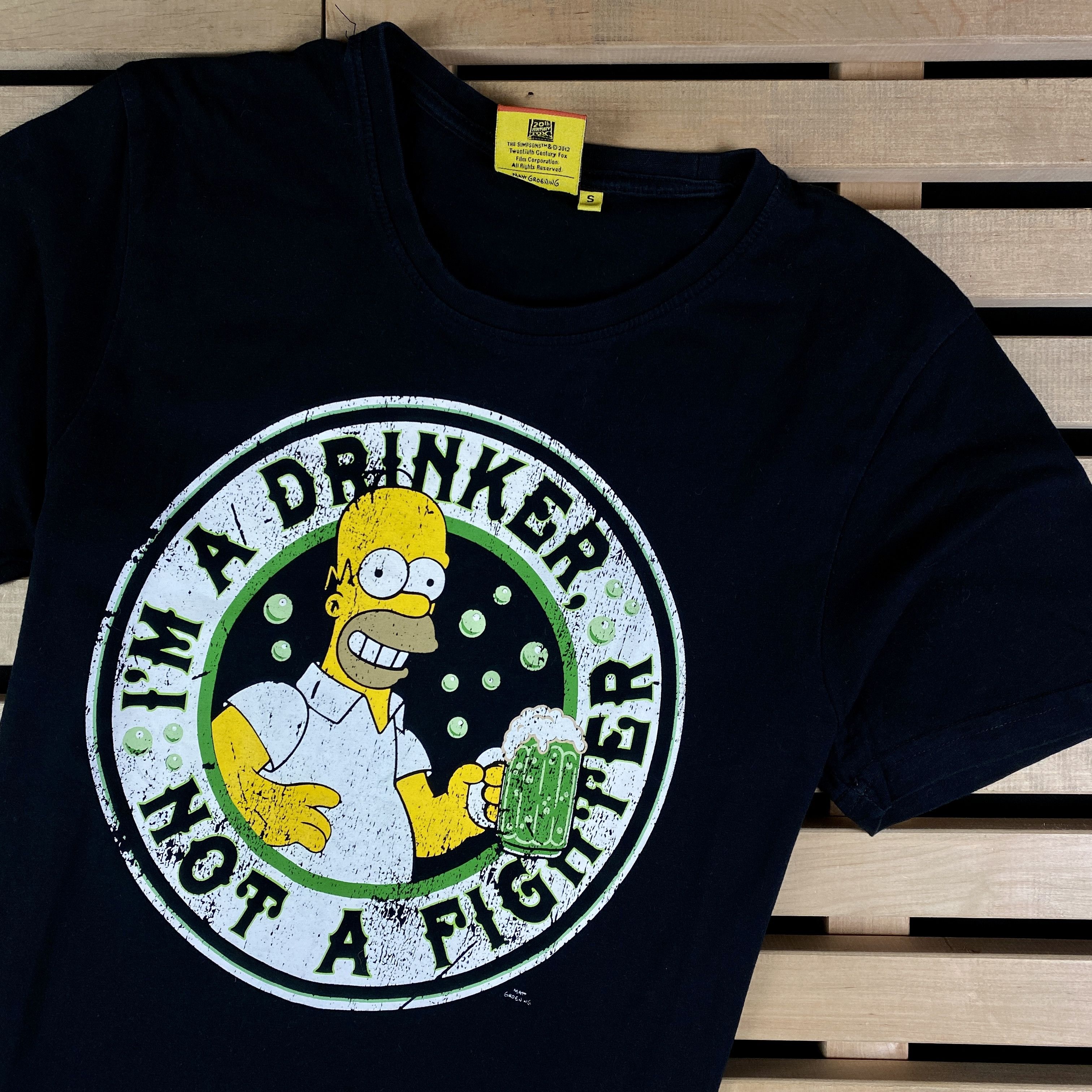 The Simpsons × Vintage Mens Vintage T Shirt The Simpsons Homer Size S Beer Size US S / EU 44-46 / 1 - 2 Thumbnail