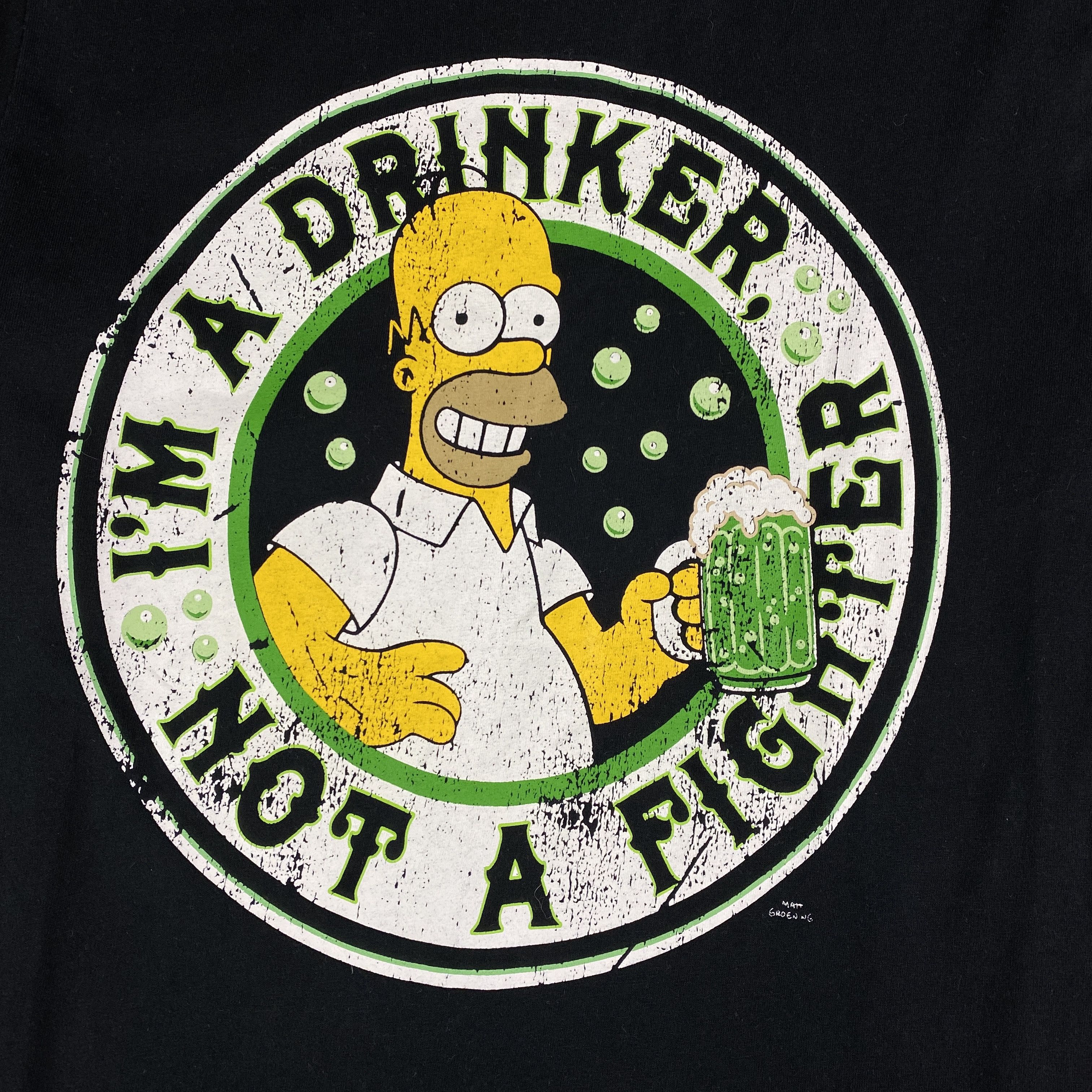 The Simpsons × Vintage Mens Vintage T Shirt The Simpsons Homer Size S Beer Size US S / EU 44-46 / 1 - 4 Thumbnail