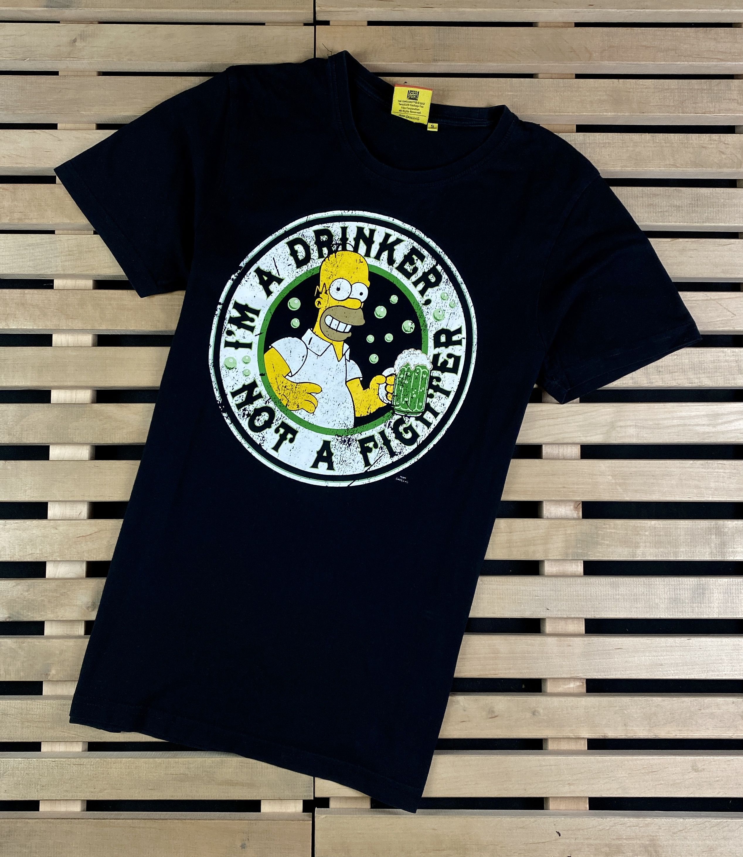 The Simpsons × Vintage Mens Vintage T Shirt The Simpsons Homer Size S Beer Size US S / EU 44-46 / 1 - 1 Thumbnail