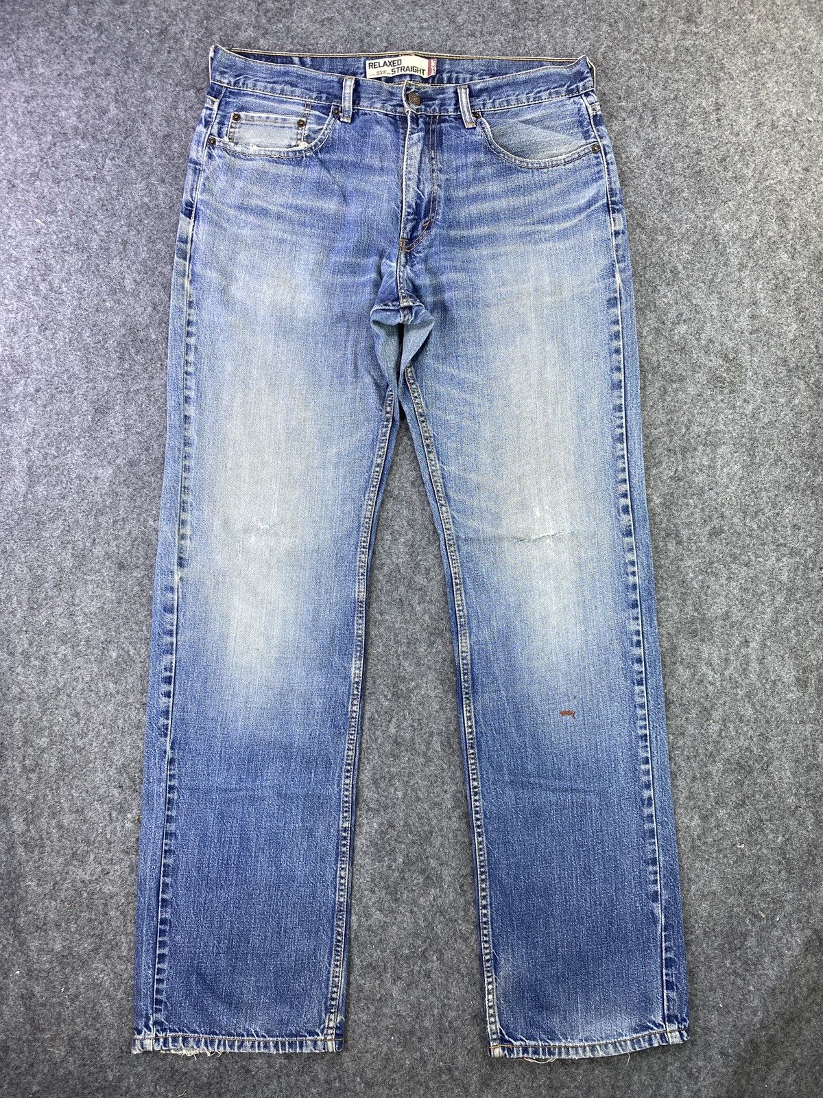 Jean VINTAGE LEVIS 559 DISTRESSED BLUE WASH JEANS -J535 Size US 36 / EU 52 - 1 Thumbnail