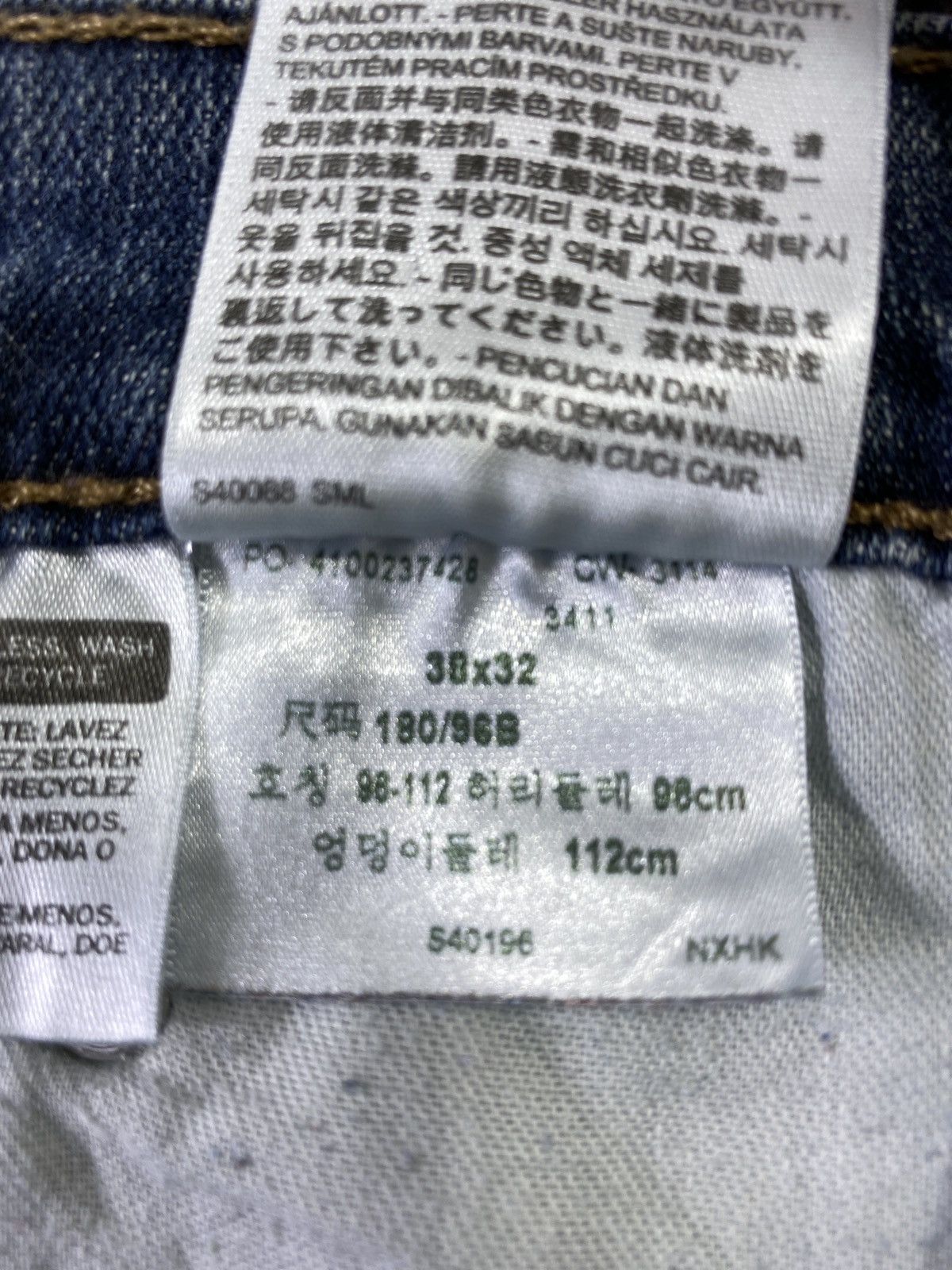Jean VINTAGE LEVI'S 559 JEANS - J536 Size US 38 / EU 54 - 7 Thumbnail