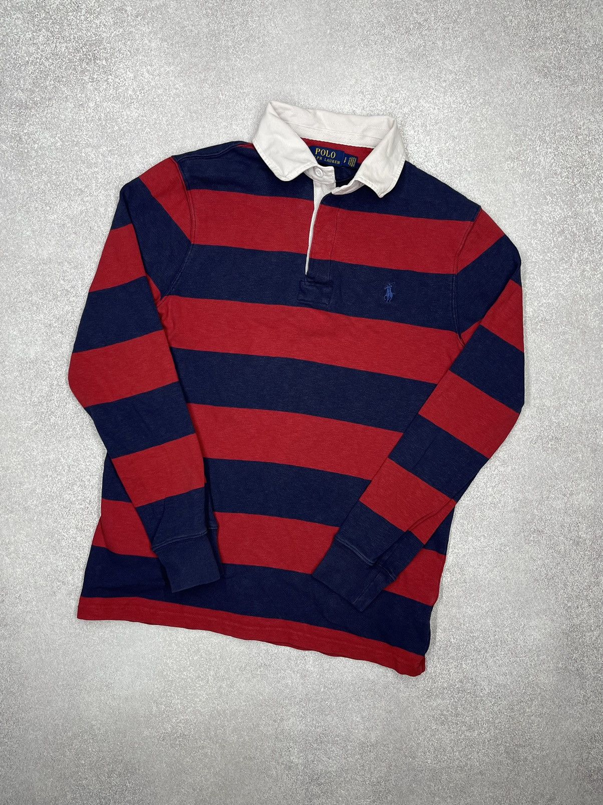 Polo Ralph Lauren Rugby Long Sleeve Polo Striped Y2K