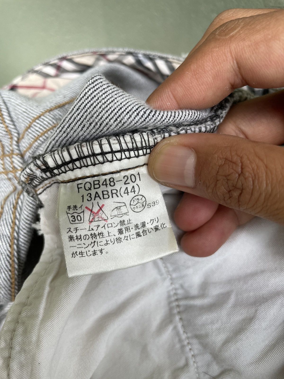 Burberry × Designer Vintage Burberrys Novacheck Denim Jeans Size US 31 - 13 Thumbnail