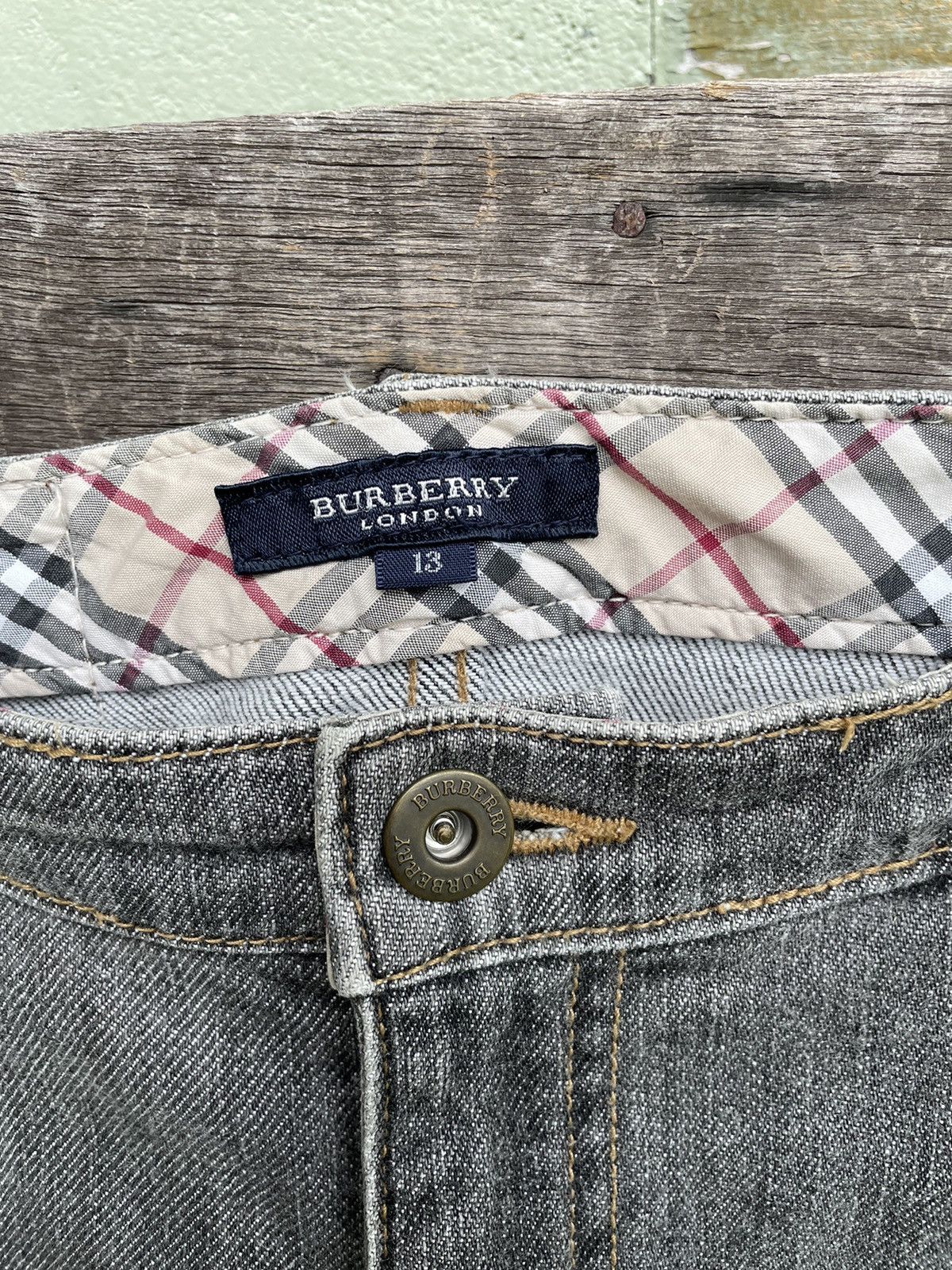 Burberry × Designer Vintage Burberrys Novacheck Denim Jeans Size US 31 - 5 Thumbnail