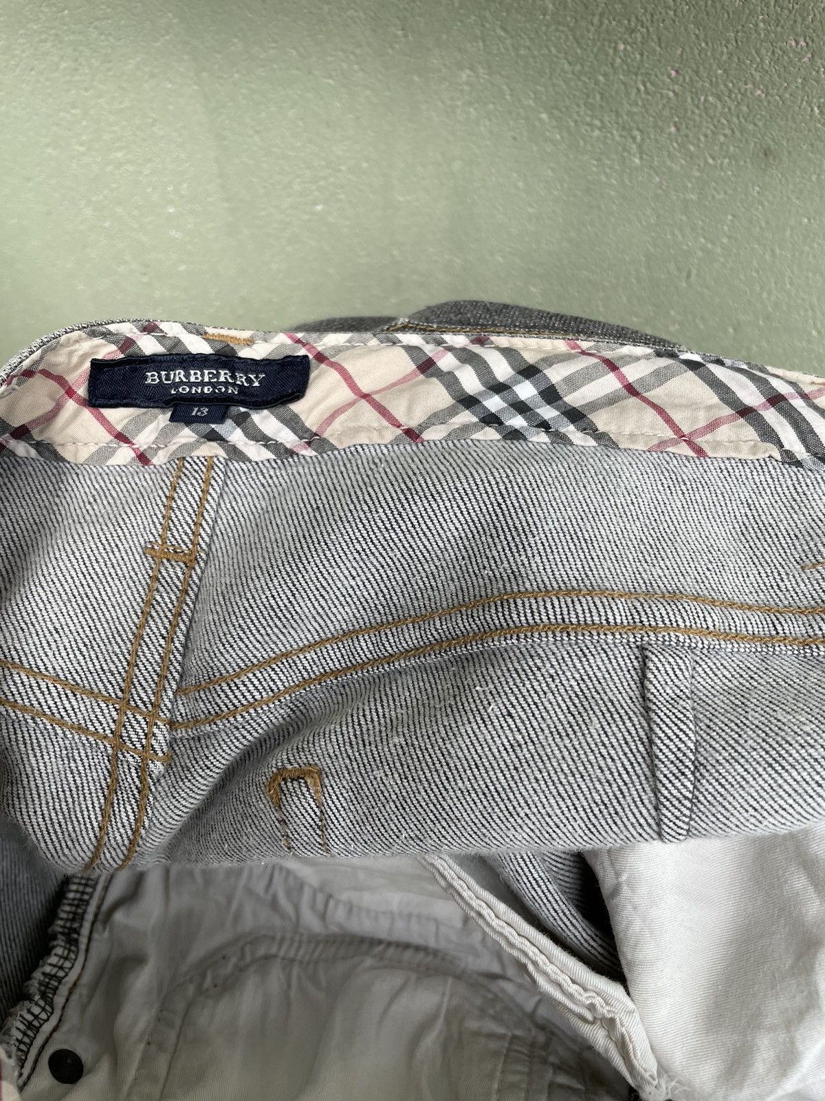 Burberry × Designer Vintage Burberrys Novacheck Denim Jeans Size US 31 - 12 Thumbnail