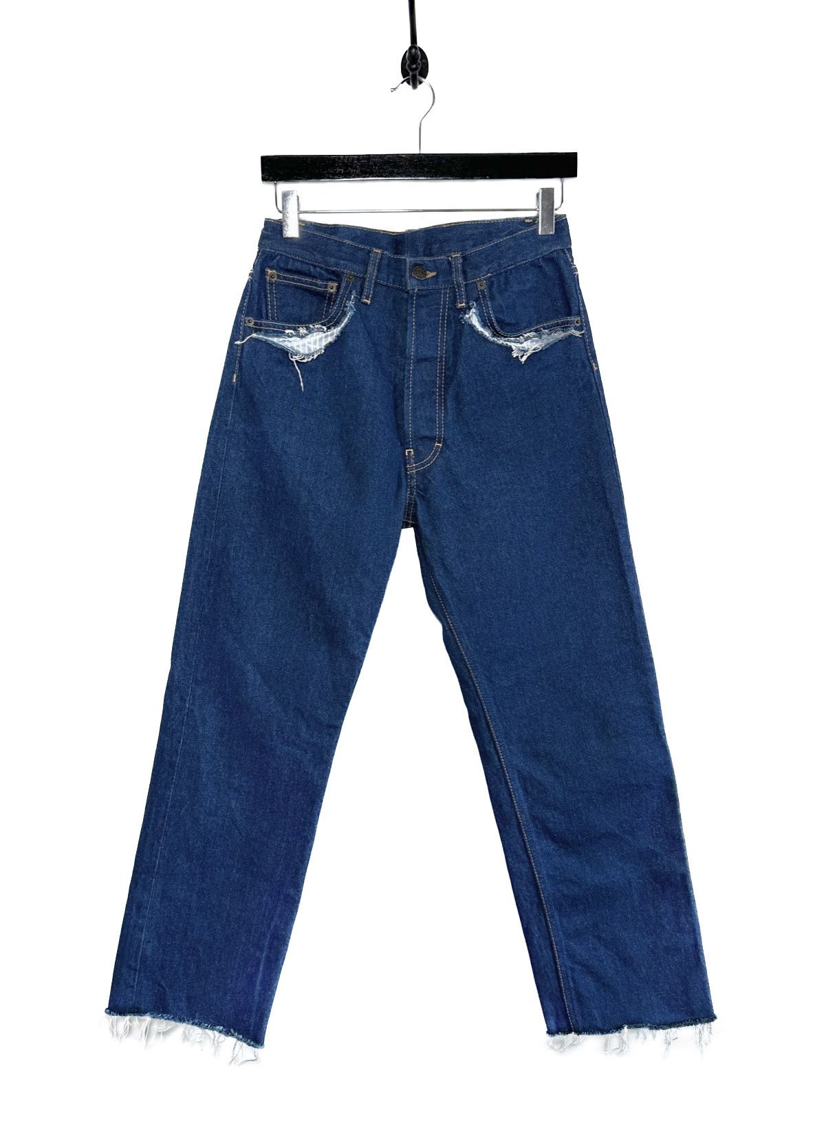 Maison Margiela Maison Martin Margiela Blue Unfinished Jeans Size 26" / US 2 / IT 38 - 1 Thumbnail