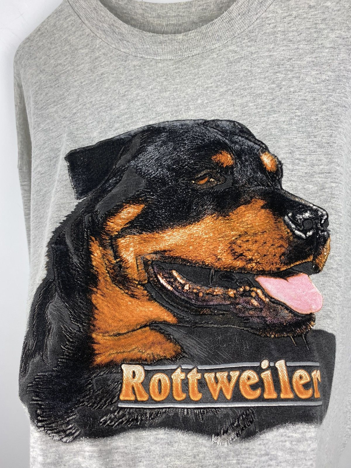 Vintage Vintage 90s Y2K Rottweiler Dog T Shirt Tee Bulldog Hype Size US XL / EU 56 / 4 - 4 Thumbnail