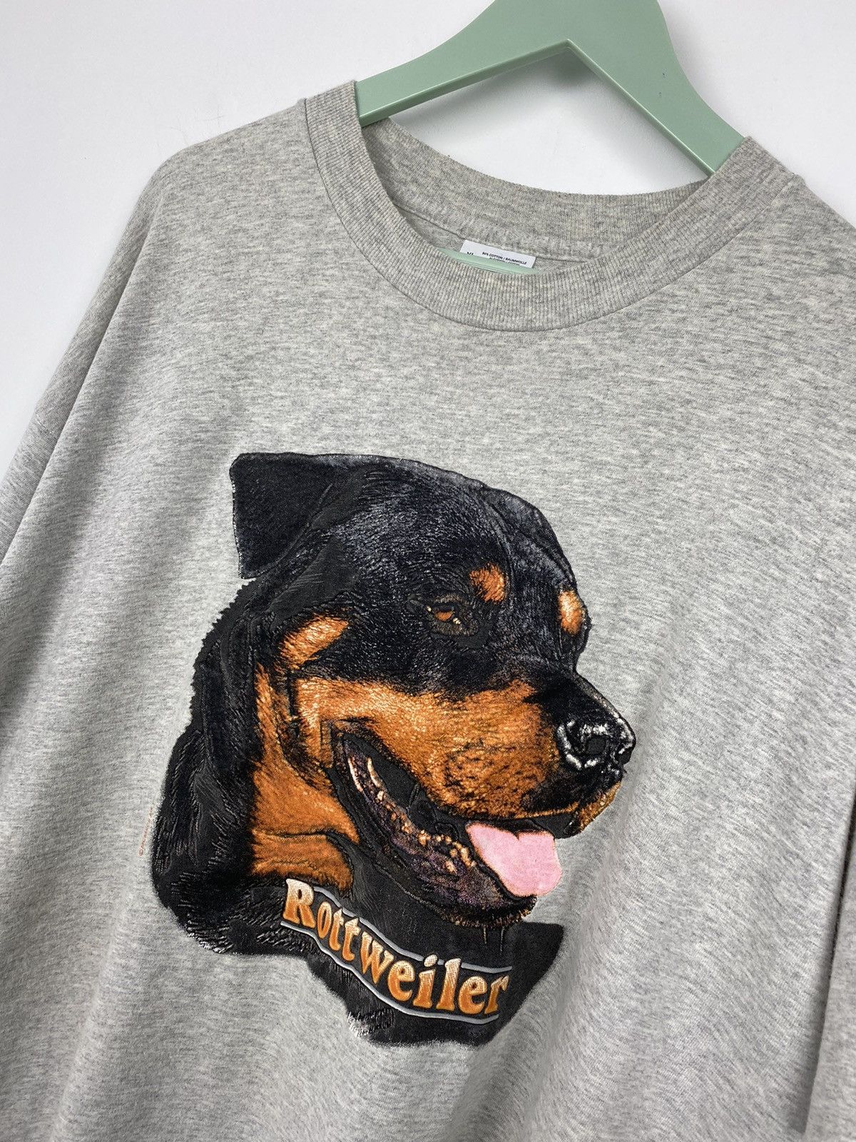 Vintage Vintage 90s Y2K Rottweiler Dog T Shirt Tee Bulldog Hype Size US XL / EU 56 / 4 - 2 Thumbnail