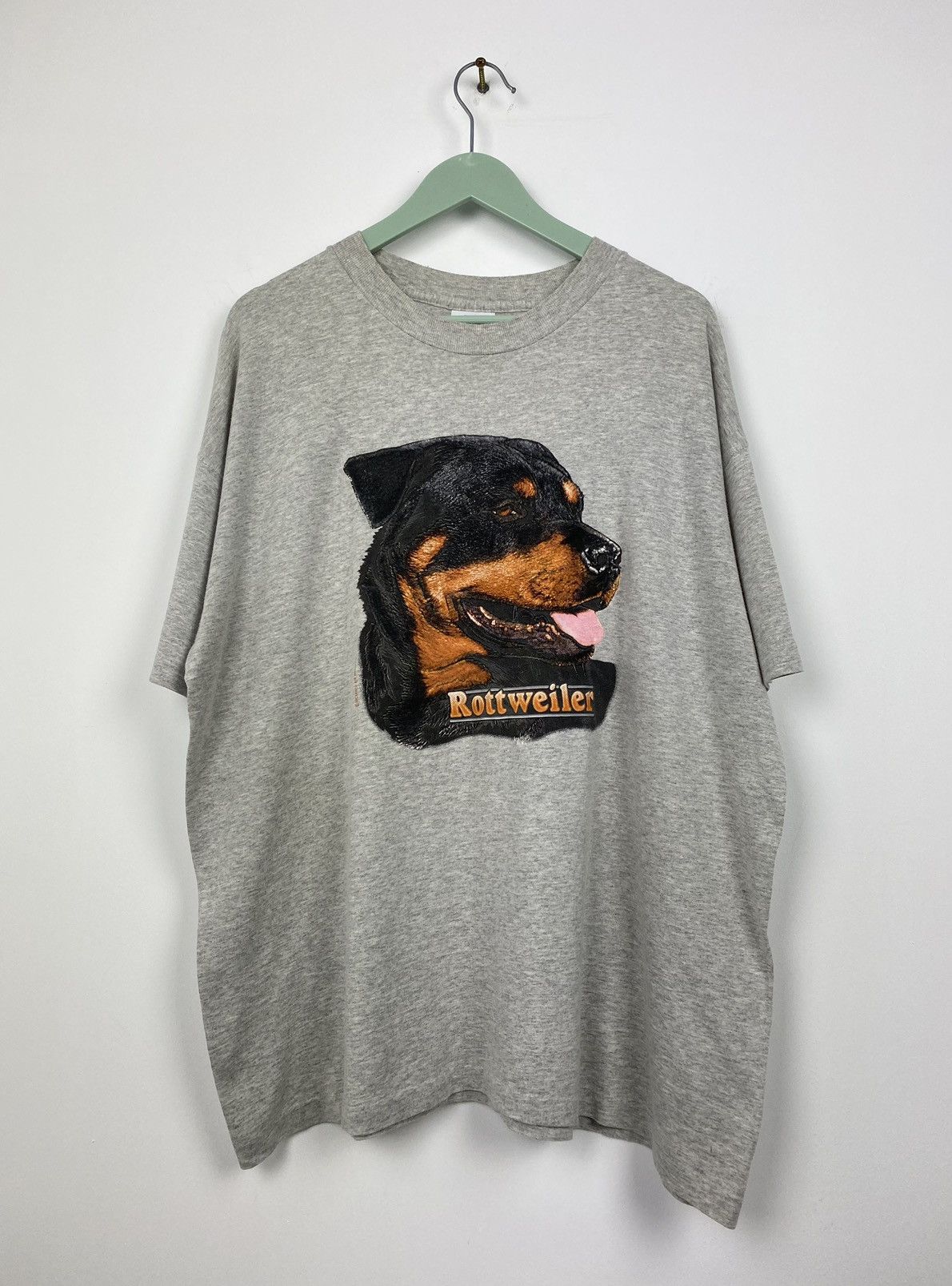 Vintage Vintage 90s Y2K Rottweiler Dog T Shirt Tee Bulldog Hype Size US XL / EU 56 / 4 - 1 Thumbnail