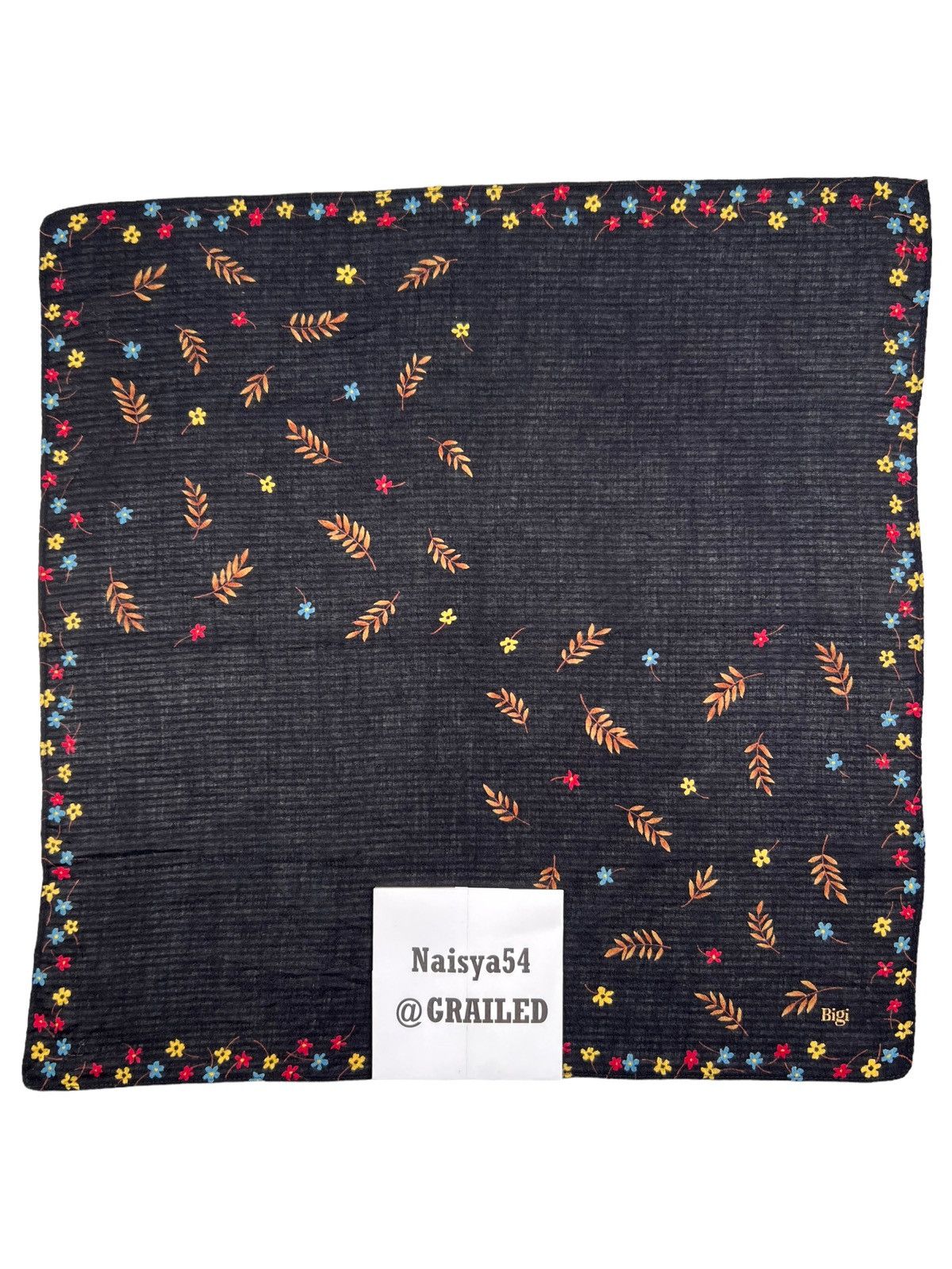 BIGI Bigi Handkerchief Neckerchief Bandana Pocketsquare Size ONE SIZE - 6 Thumbnail