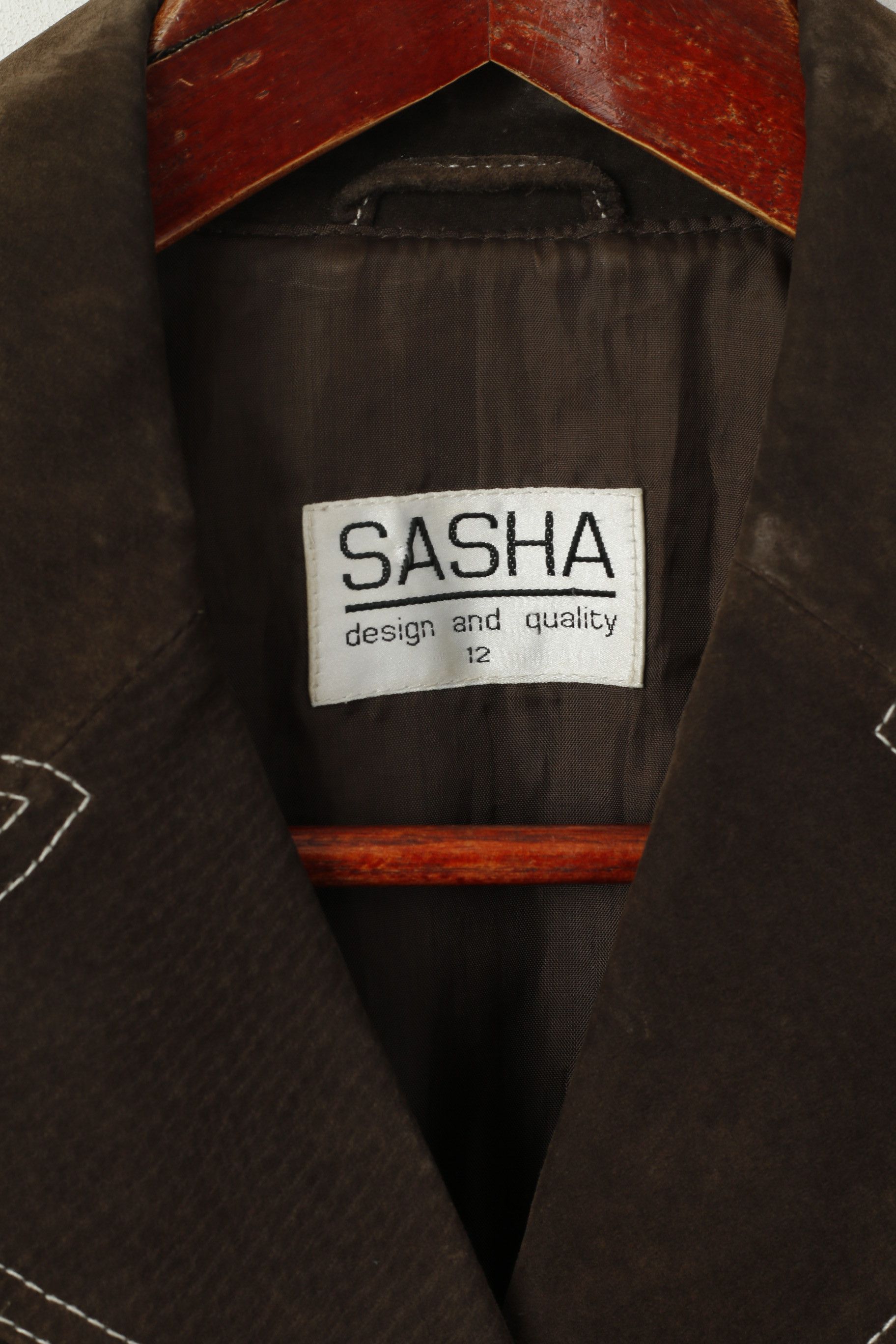 Vintage Sasha Women 12 M Jacket Brown Leather Vintage 2742 Size M / US 6-8 / IT 42-44 - 4 Thumbnail