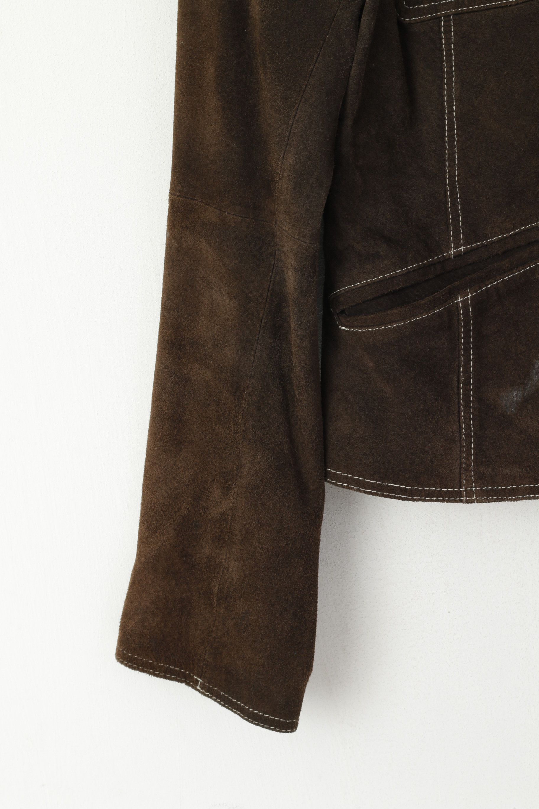 Vintage Sasha Women 12 M Jacket Brown Leather Vintage 2742 Size M / US 6-8 / IT 42-44 - 5 Thumbnail