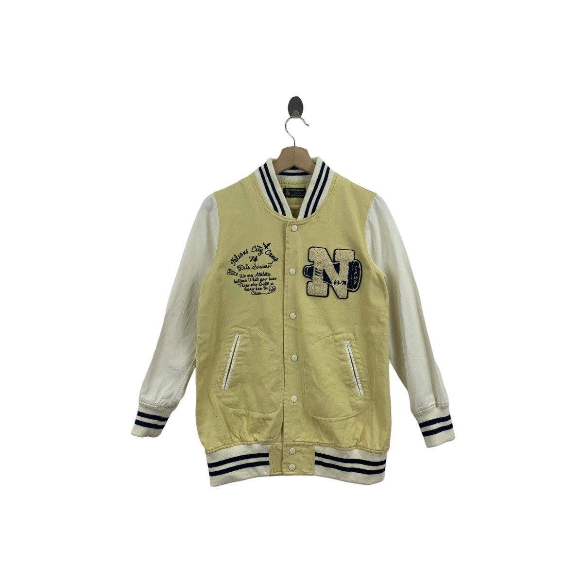 Rare!! RIVER SURGE Embroidery varsity jacket