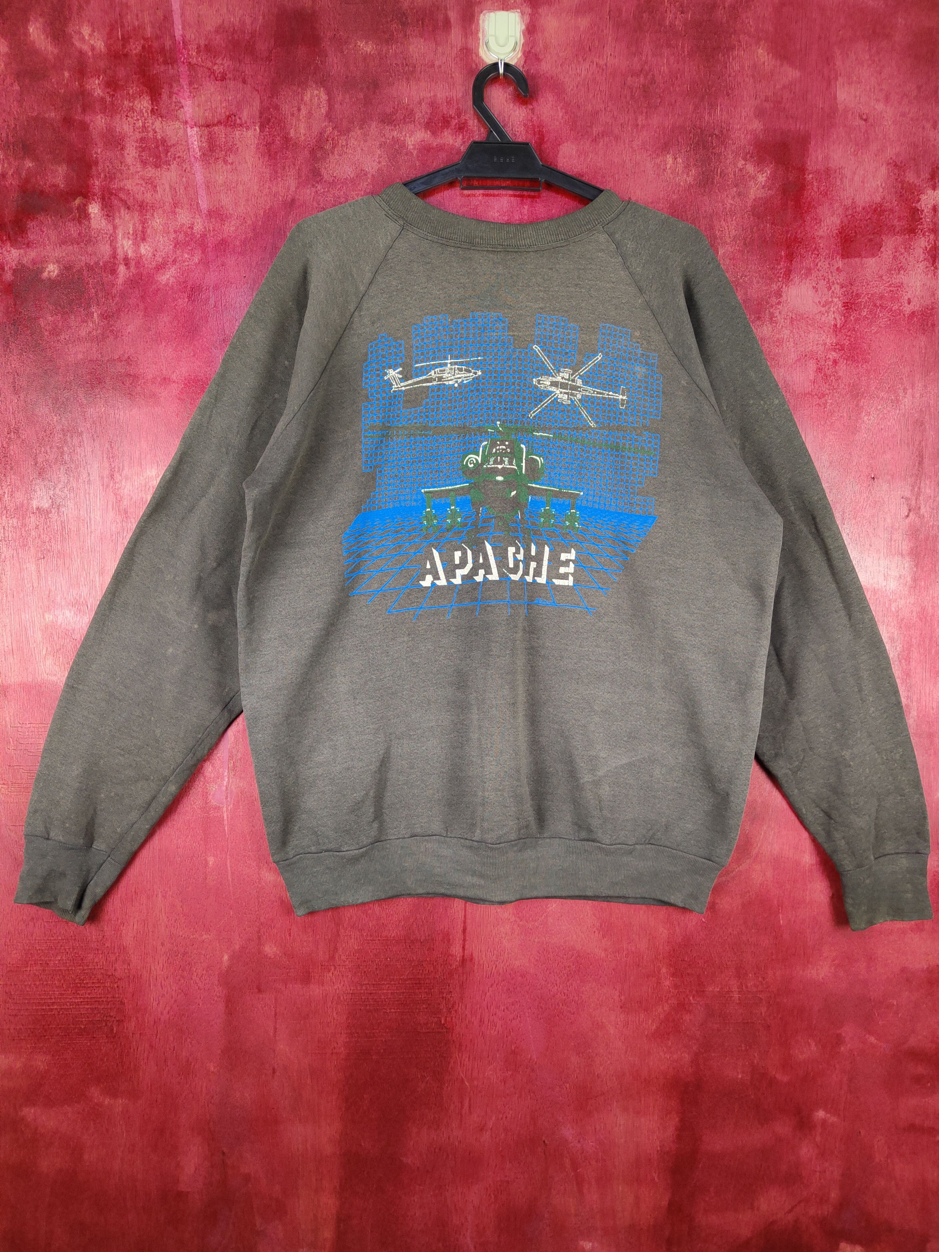 Vintage DL McDonnell Douglas Apache airforce vtg Sweatshirt #4814 Size US XL / EU 56 / 4 - 8 Thumbnail
