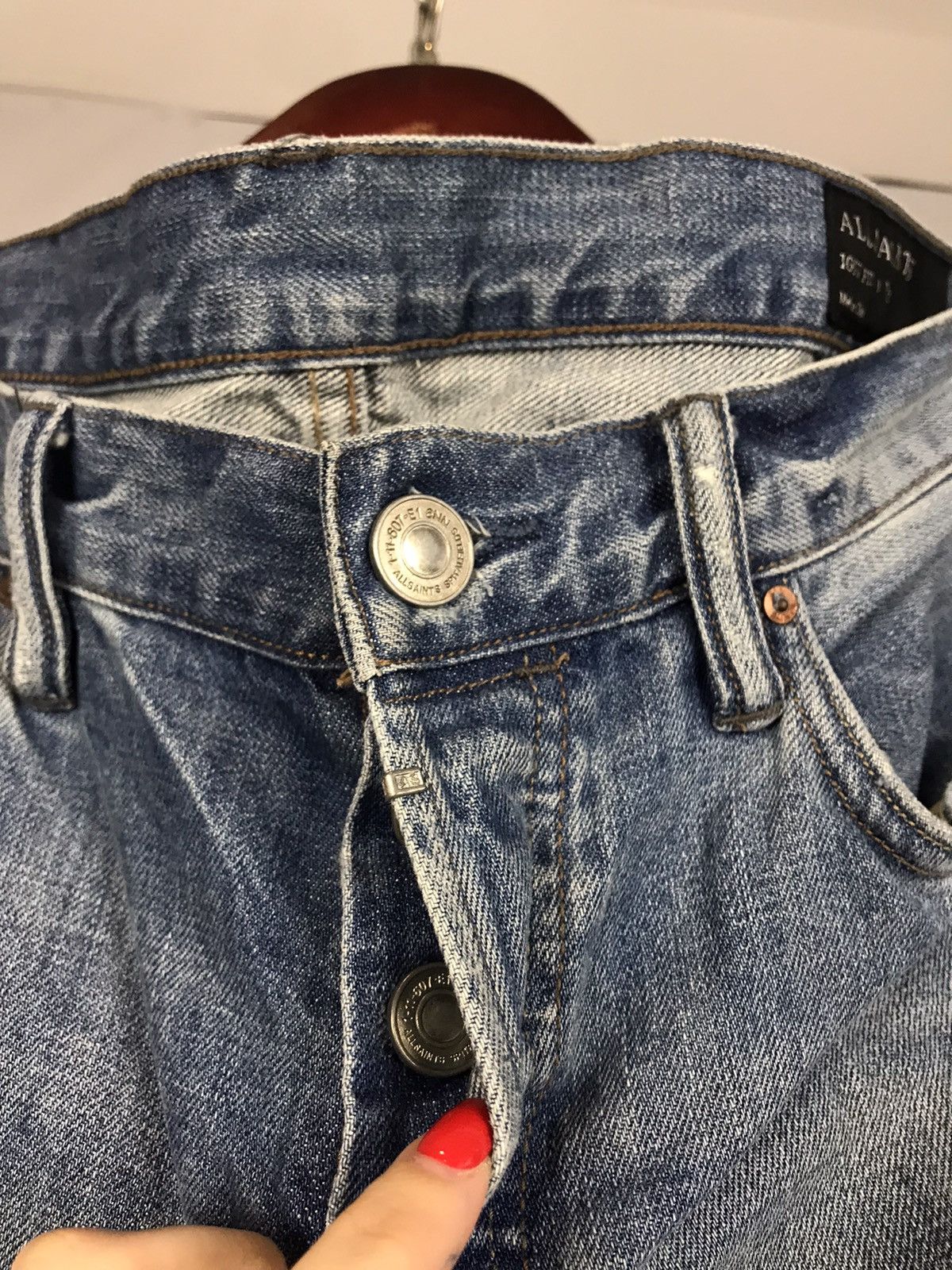 Allsaints Allsaints luxury streetwear denim jeans Size US 32 / EU 48 - 3 Thumbnail