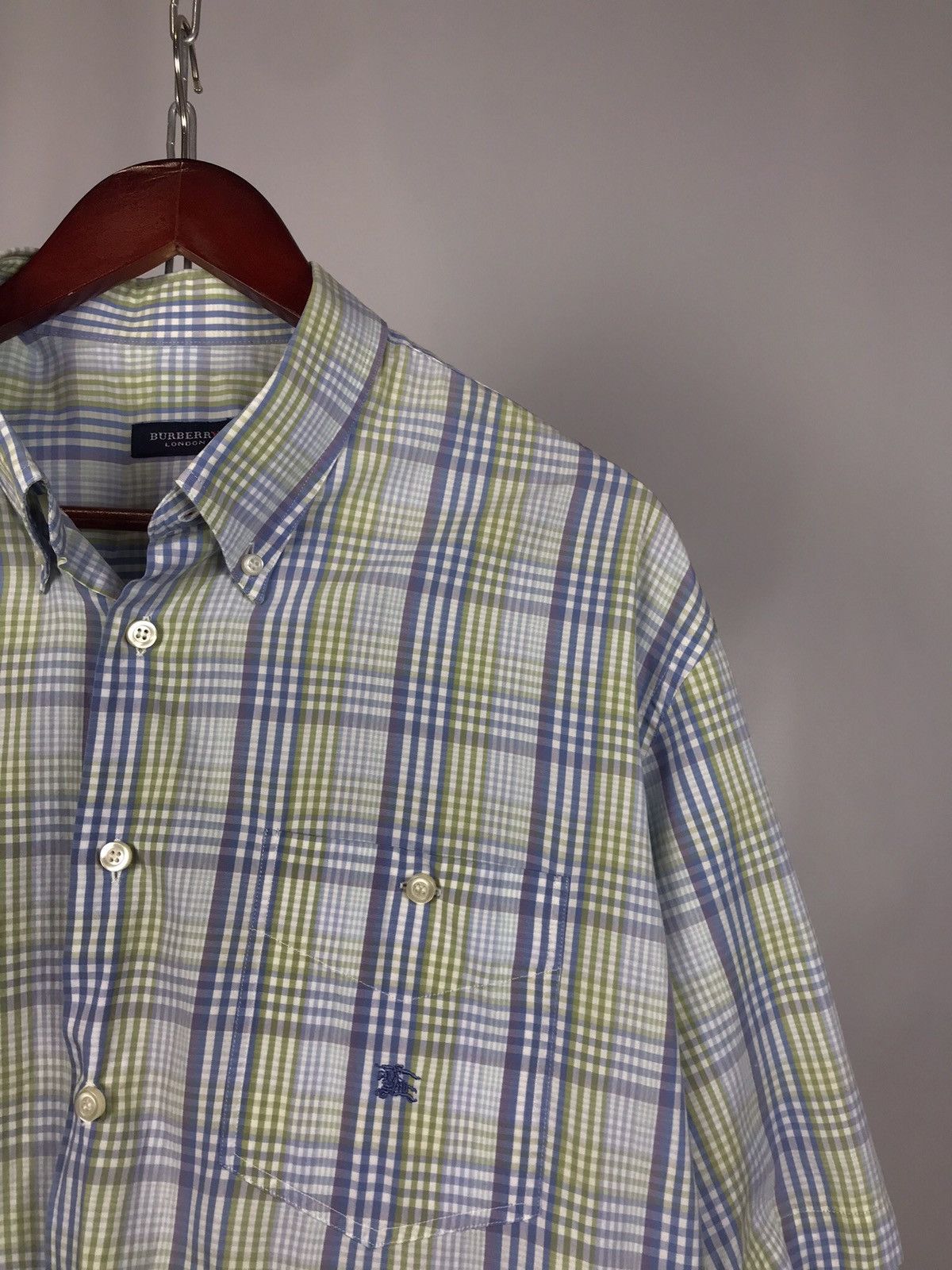 Burberry Burberry vintage luxury shirt square Size US XL / EU 56 / 4 - 2 Thumbnail