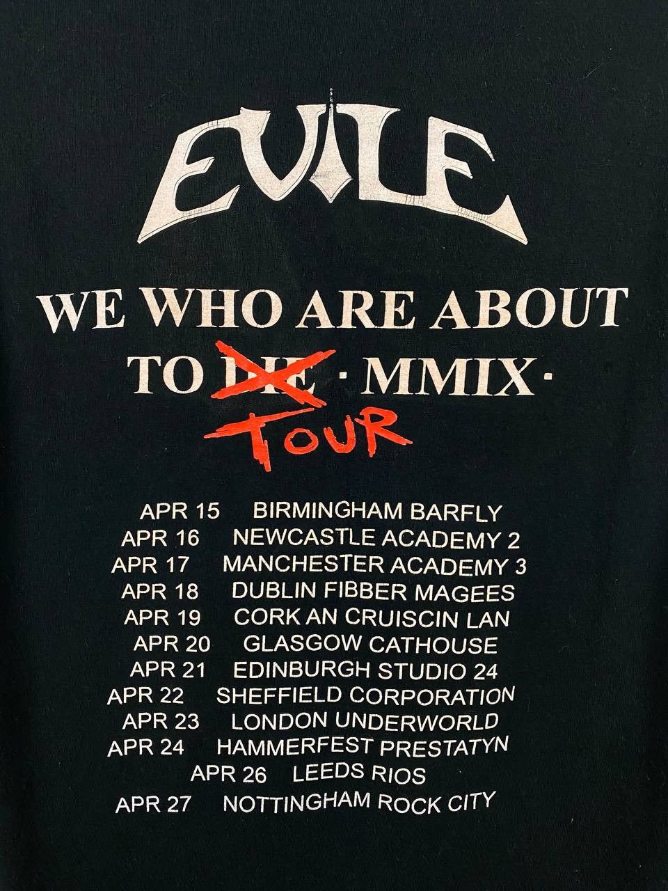 Band Tees Evile vintage T-shirts big logo band tee size L Size US L / EU 52-54 / 3 - 7 Thumbnail