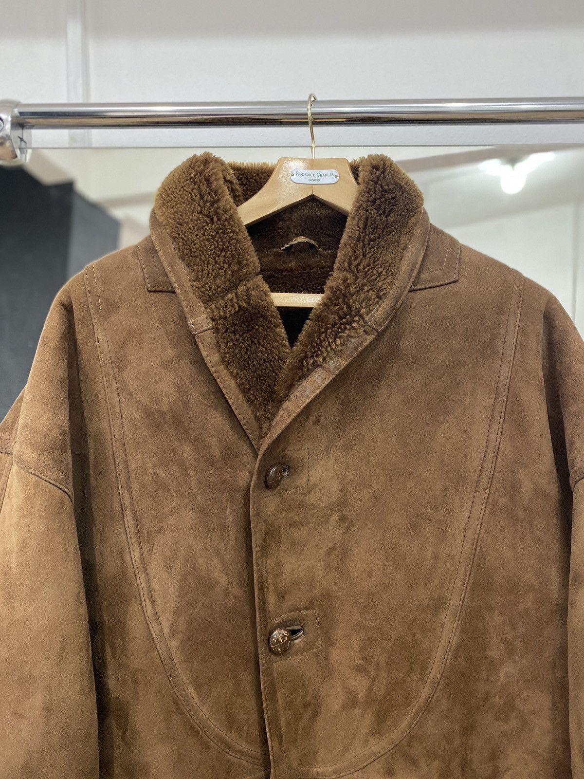 Japanese Brand Vintage UMBERTO OLIVIERI Shearling Coat Size US M / EU 48-50 / 2 - 7 Thumbnail