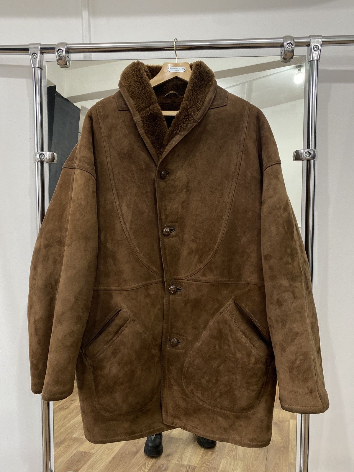 Japanese Brand Vintage UMBERTO OLIVIERI Shearling Coat Size US M / EU 48-50 / 2 - 4 Thumbnail