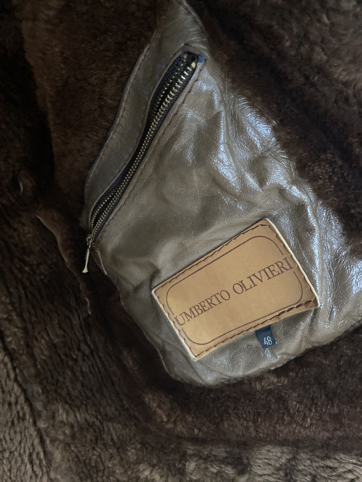 Japanese Brand Vintage UMBERTO OLIVIERI Shearling Coat Size US M / EU 48-50 / 2 - 18 Thumbnail