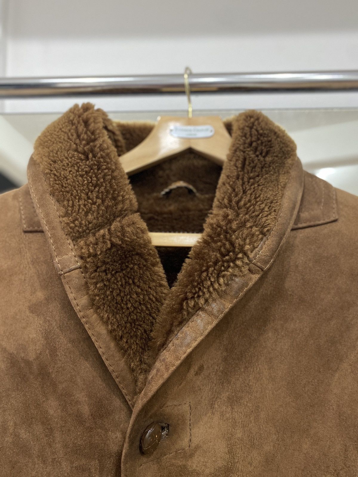 Japanese Brand Vintage UMBERTO OLIVIERI Shearling Coat Size US M / EU 48-50 / 2 - 8 Thumbnail